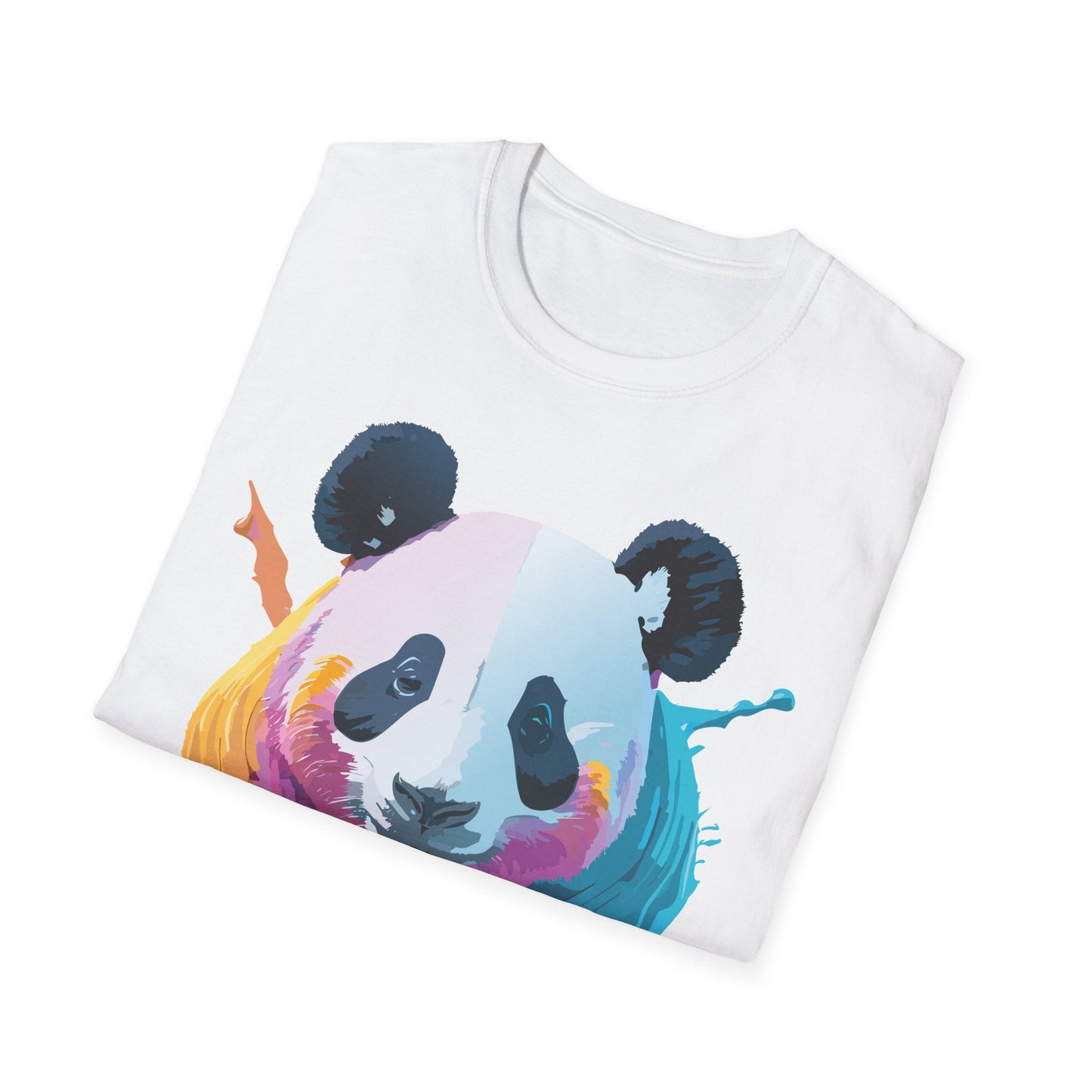 Panda Shirt Unisex T Shirt Softstyle Gildan 64000 100 Percent Ring Spun Cotton Animal Tee