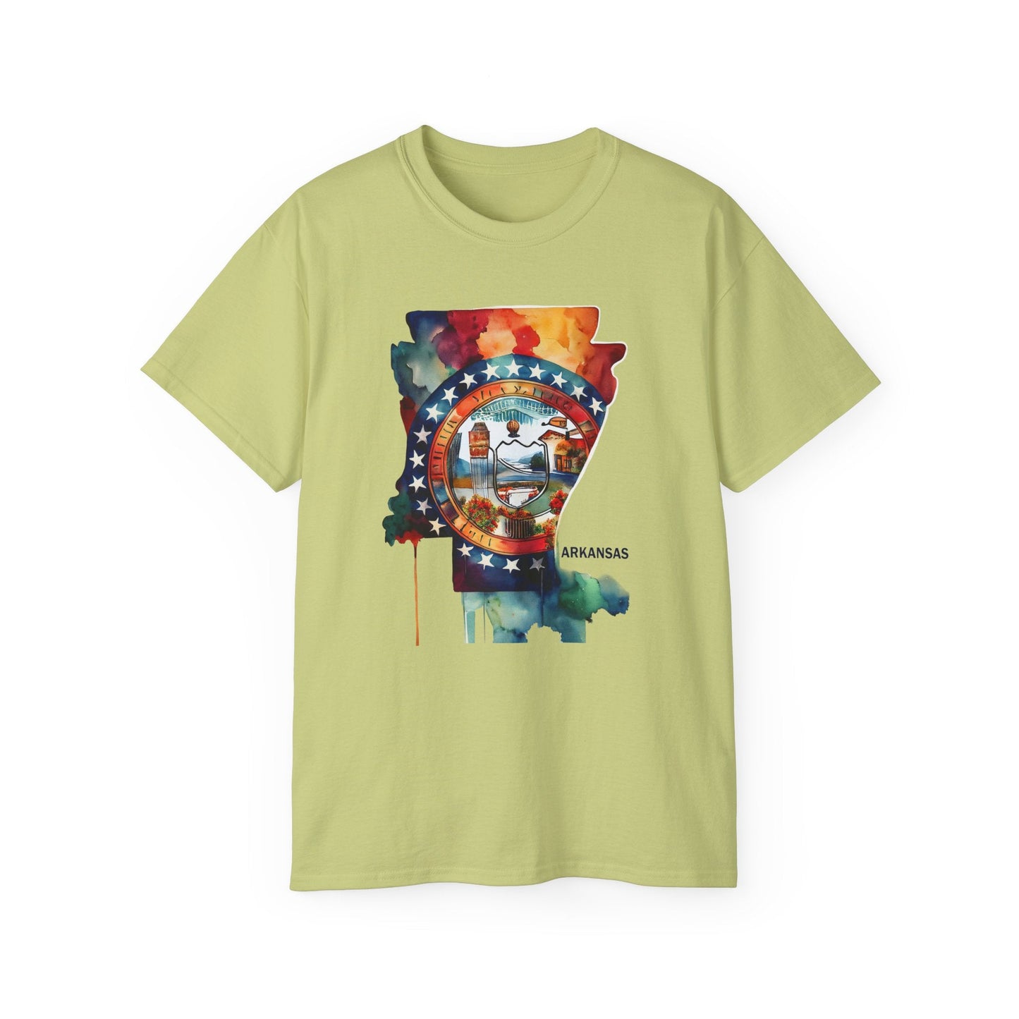 Arkansas Graphic Unisex Cotton T‑Shirt 1