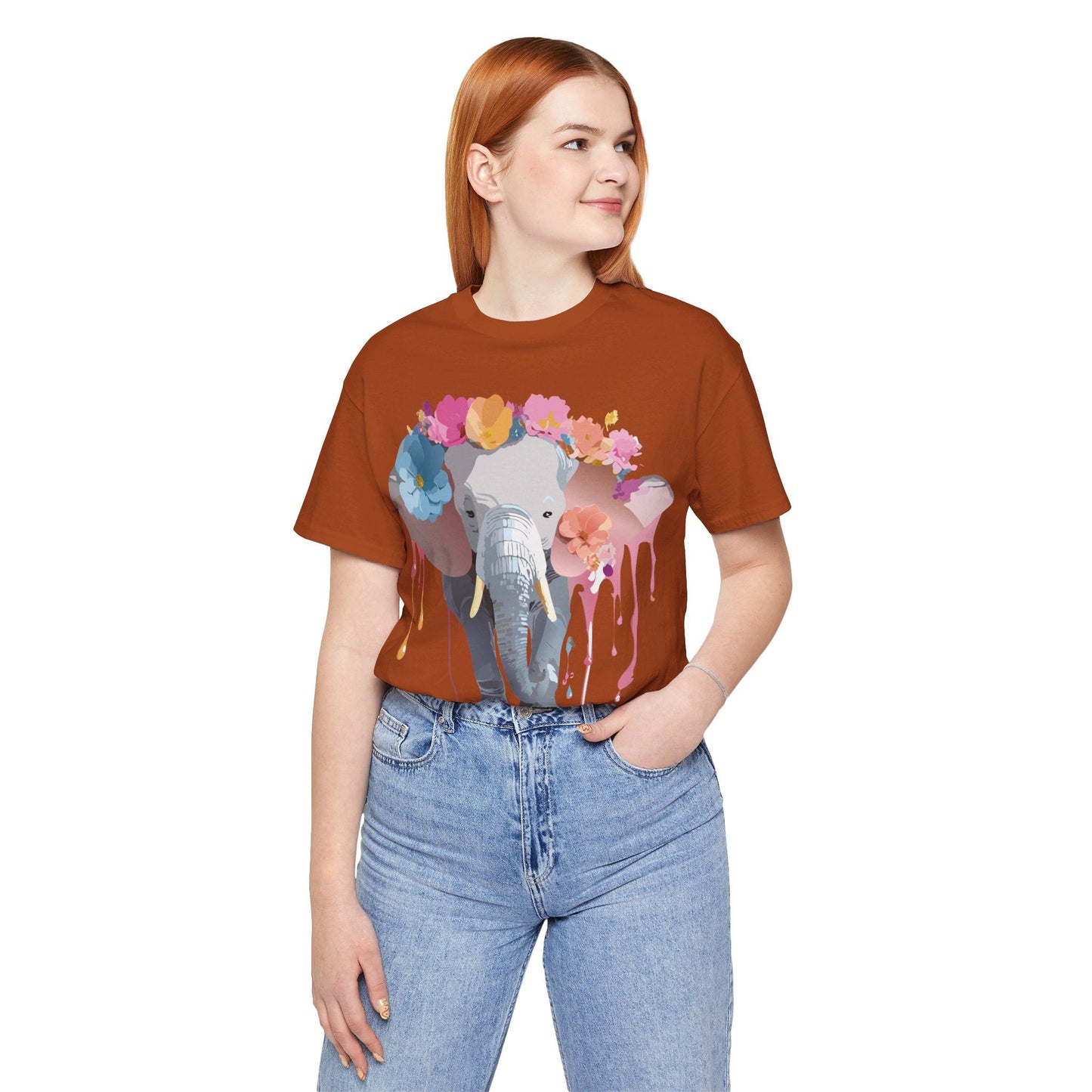 Vintage Inspired Adelpha Elephant Graphic T Shirt Unisex Short Sleeve Premium Artwork