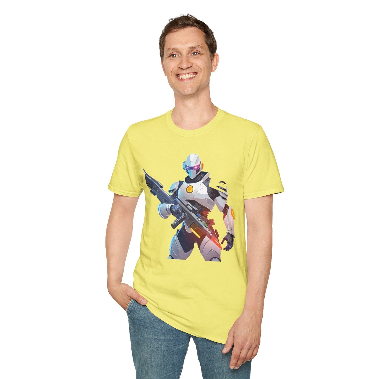 Unisex Robocop T Shirt Graphic With Classic Robocop Design Softstyle 100 Cotton Tee