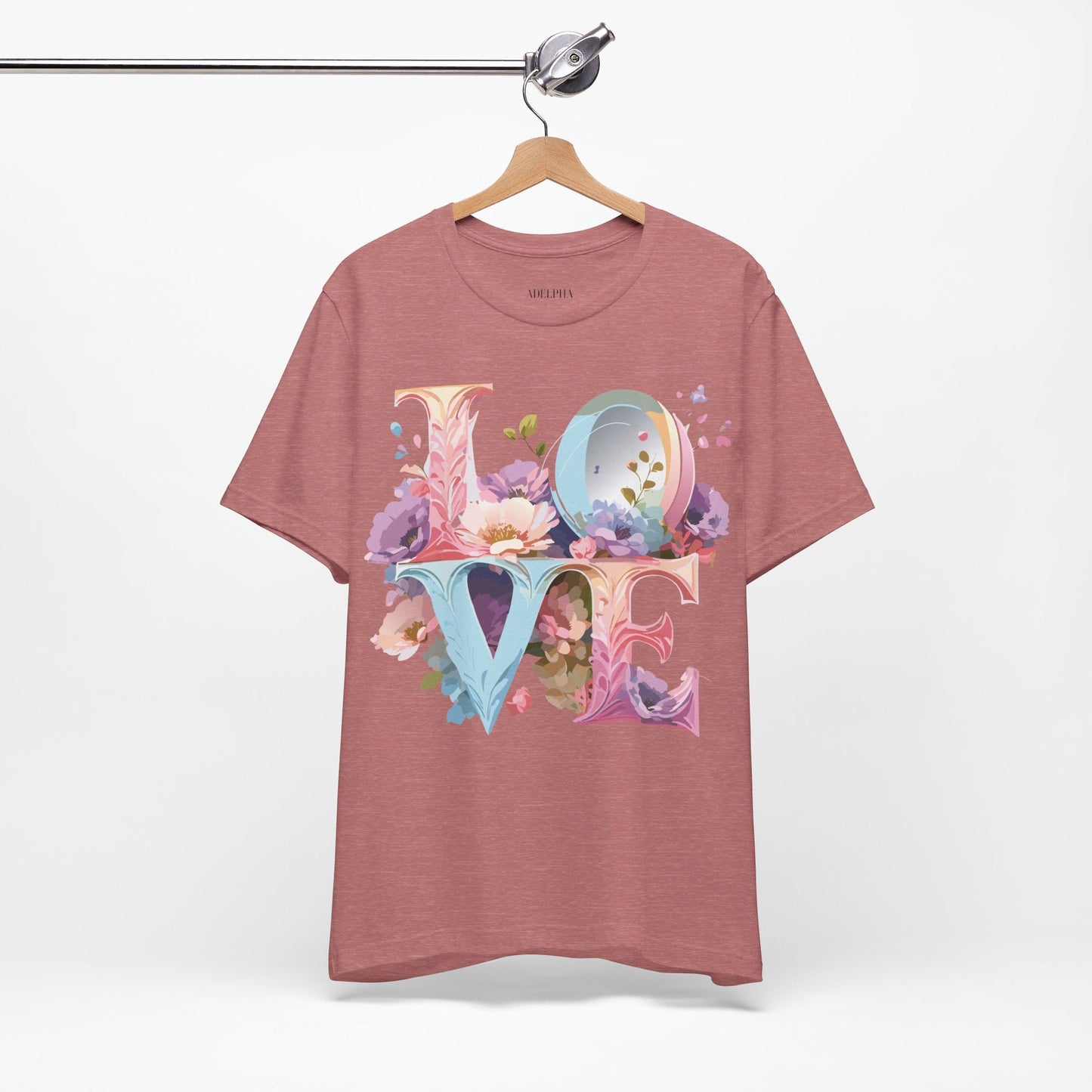 Adelpha Valentine Graphic Tee Unisex Short Sleeve Vintage Inspired Art Design for Everyday Wear