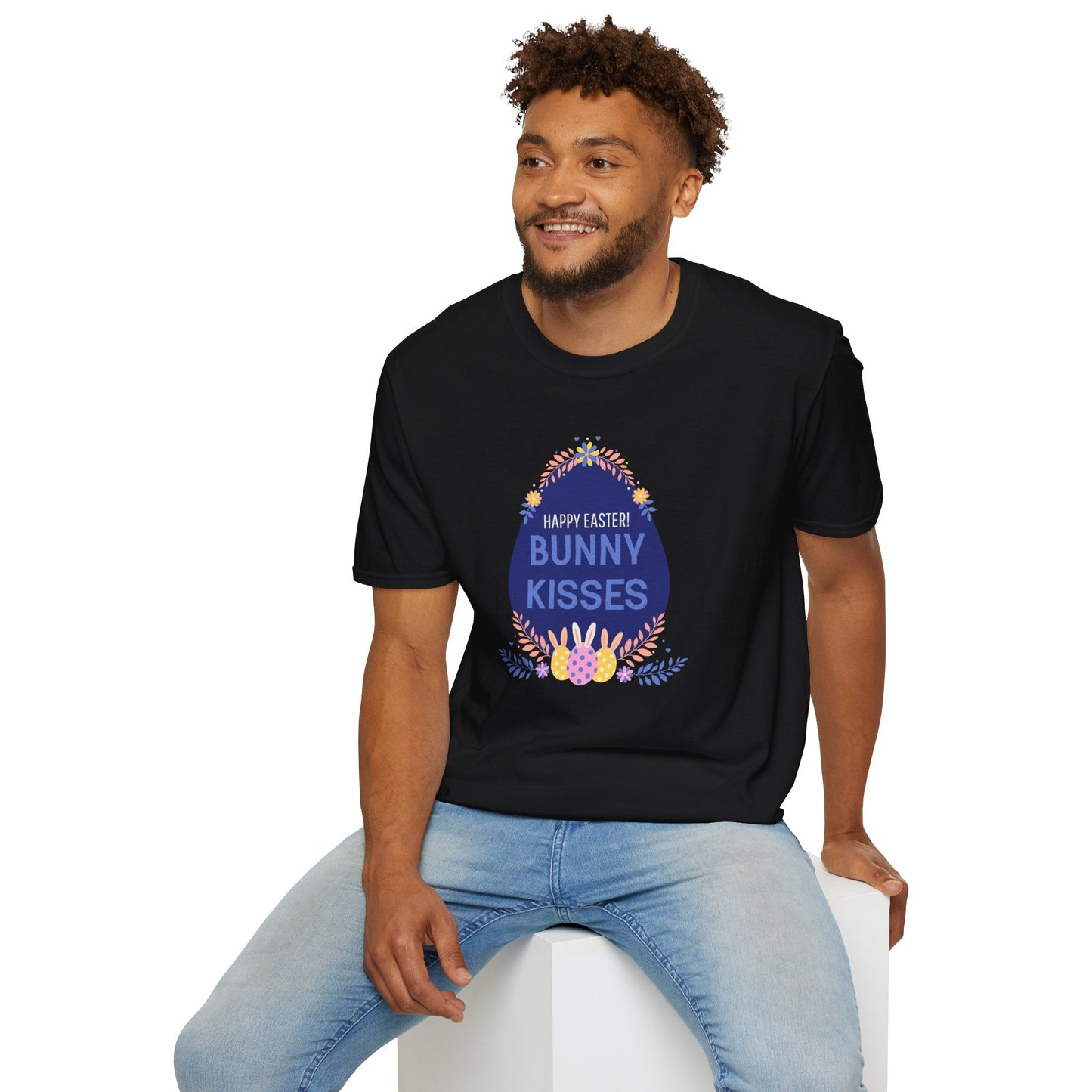 Easter Bunny Kisses T Shirt Unisex Gildan Softstyle Tee With Easter Signature Prints Design