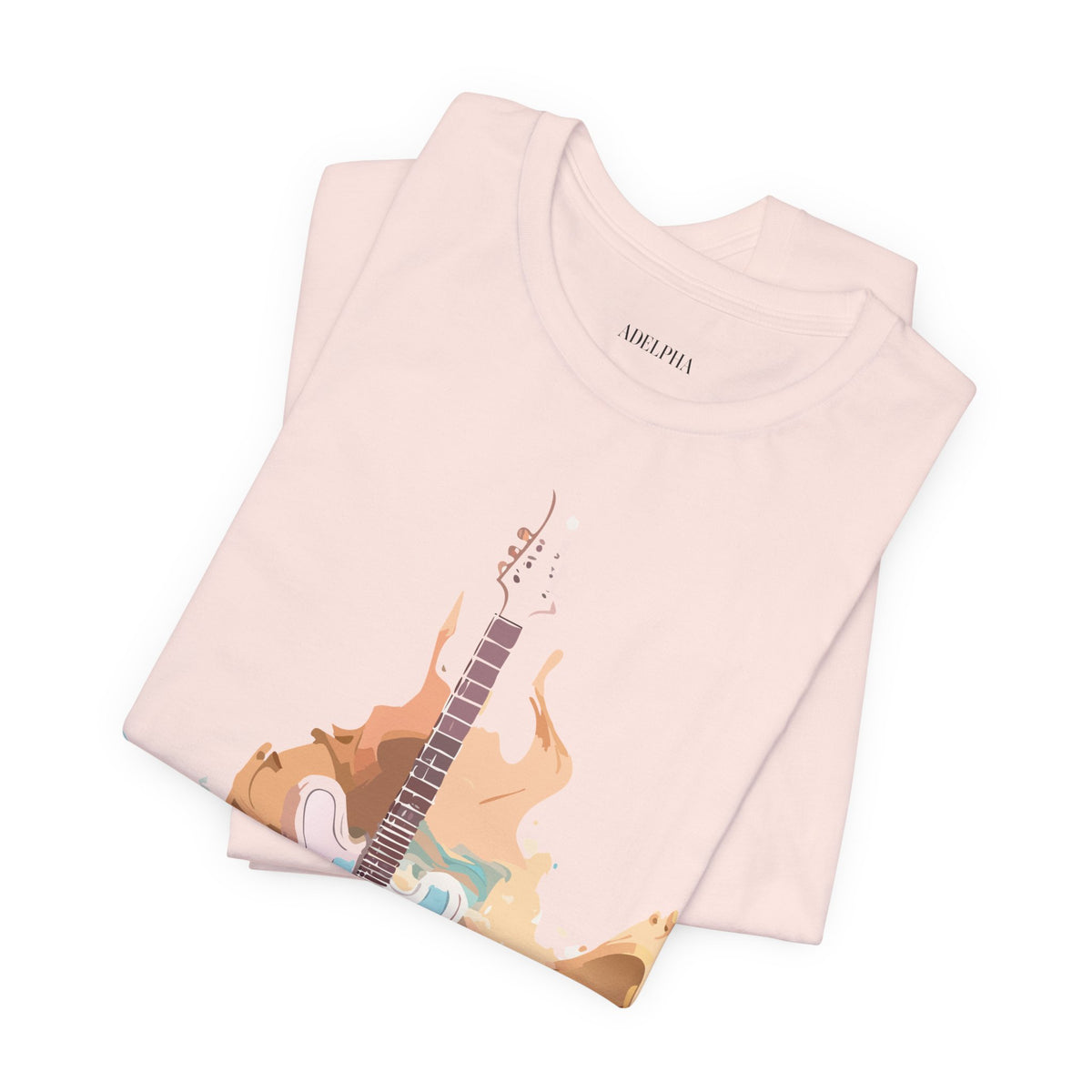 Music Graphic Unisex Cotton Bella+Canvas Tee with Art Design m134