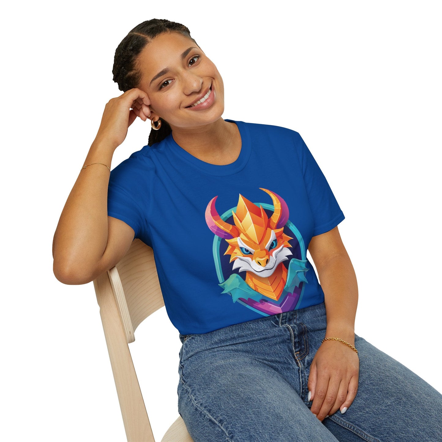 Dragon T Shirt Unisex Gildan Softstyle 64000 Comfortable Cotton Tee With Animal Design