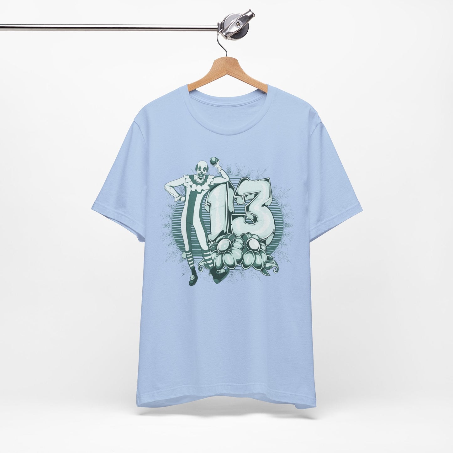 Vintage Clown Graphic Illustration Unisex Cotton T-Shirt Art-39