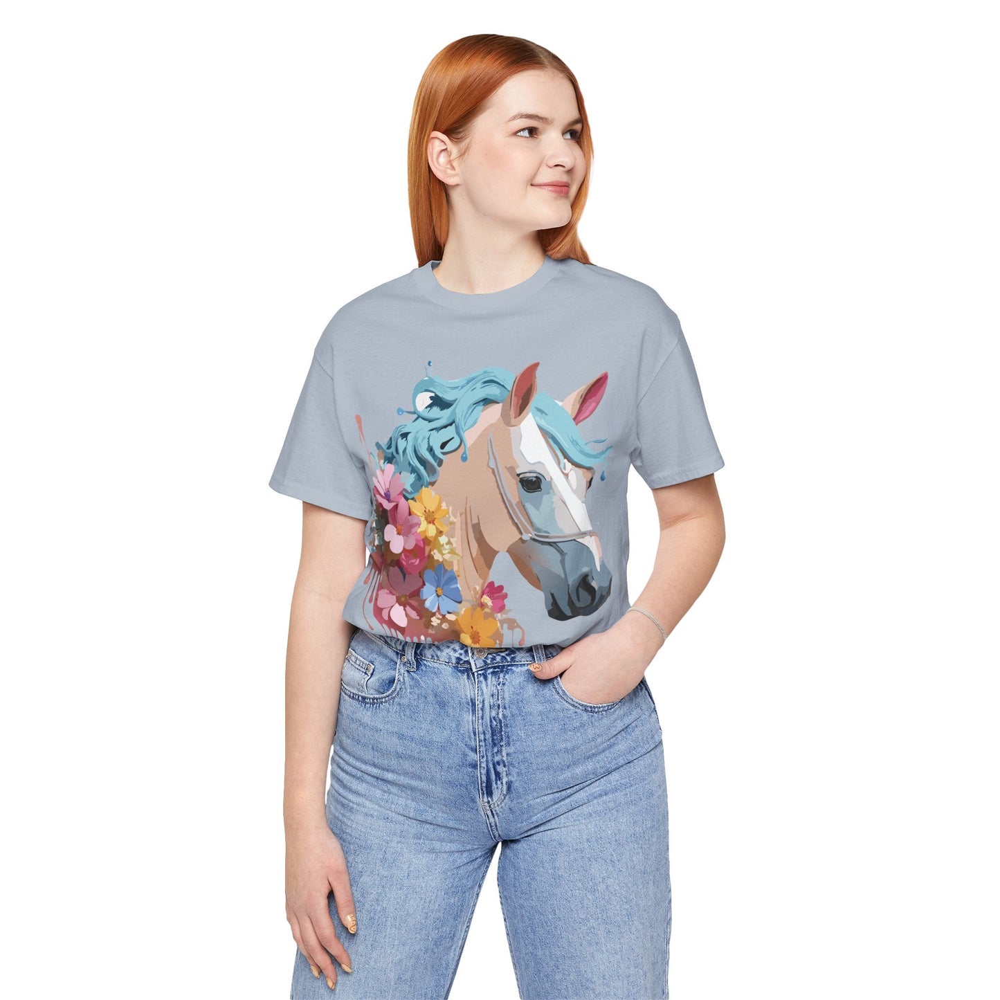 Horse Graphic Unisex 100 Cotton Vintage Animal Art T-Shirt 17