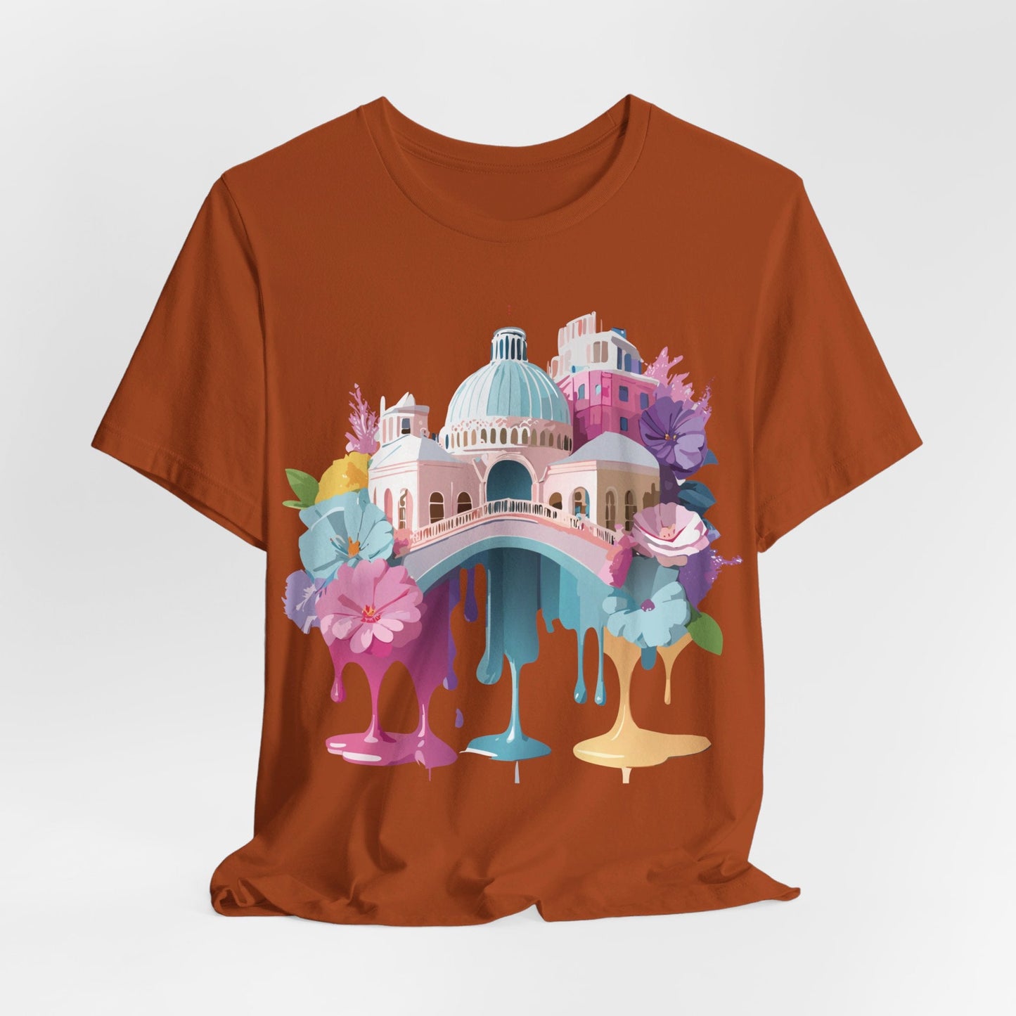 Venice Tourist Graphic Tee Unisex Jersey Short Sleeve Vintage Inspired Artwork Adelpha