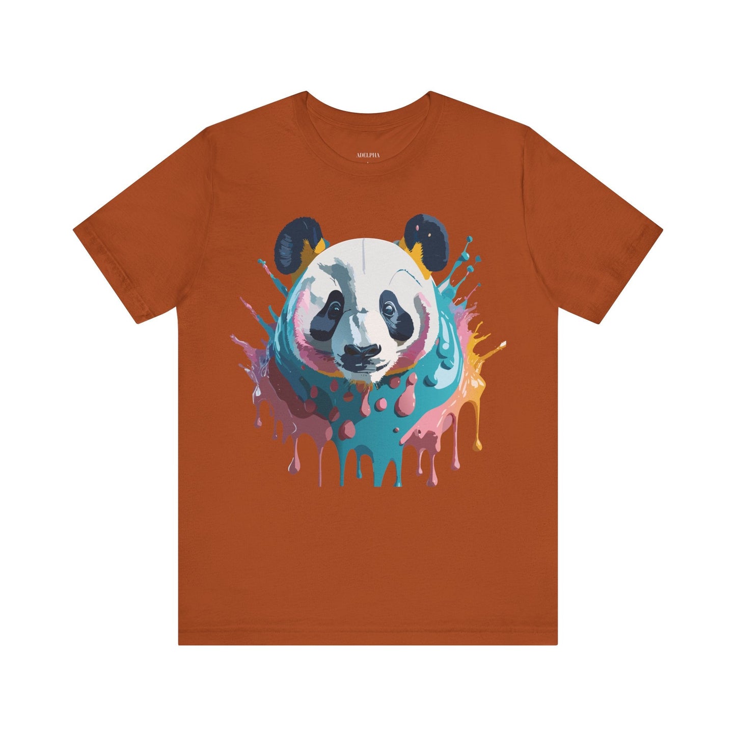 Panda Graphic Tee Unisex Short Sleeve Art Design By Adelpha Vintage Inspired Shirt