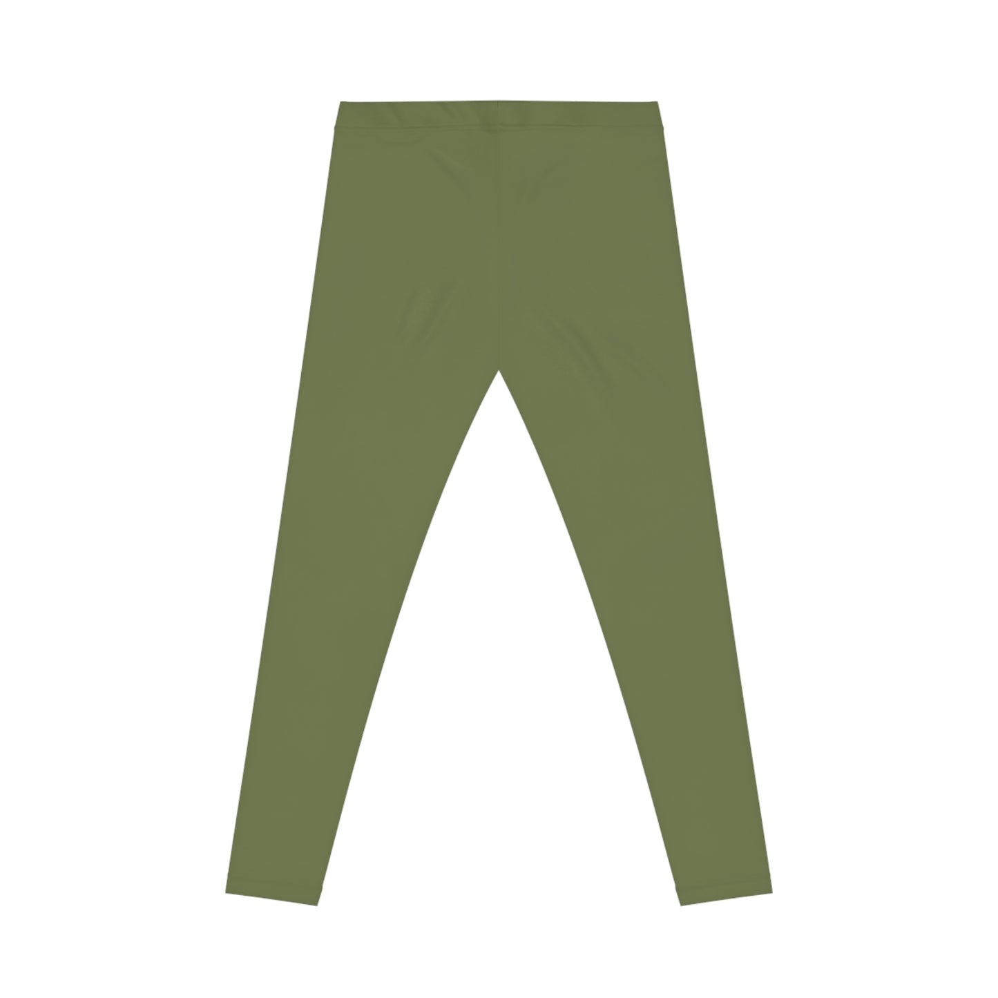 Moss Color Women's Poly-Span Casual Leggings XS-2XL