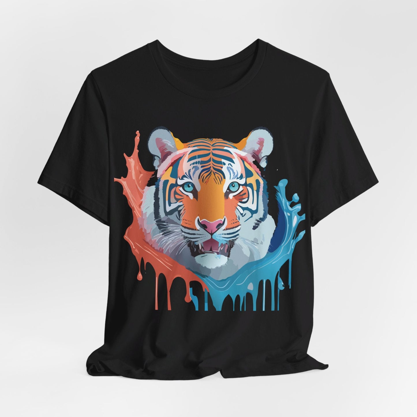 Tiger Graphic Tee Unisex Jersey Short Sleeve With Vintage Inspired Artwork By Adelpha
