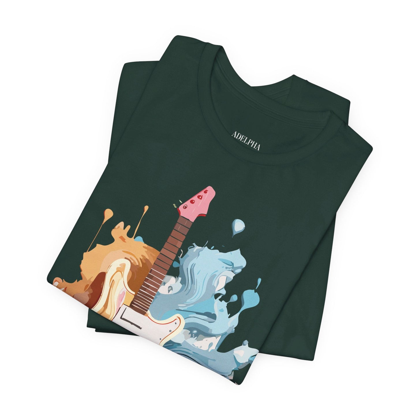 Music T Shirt Graphic Tee Unisex Short Sleeve Vintage Inspired Artwork Adelpha Collection