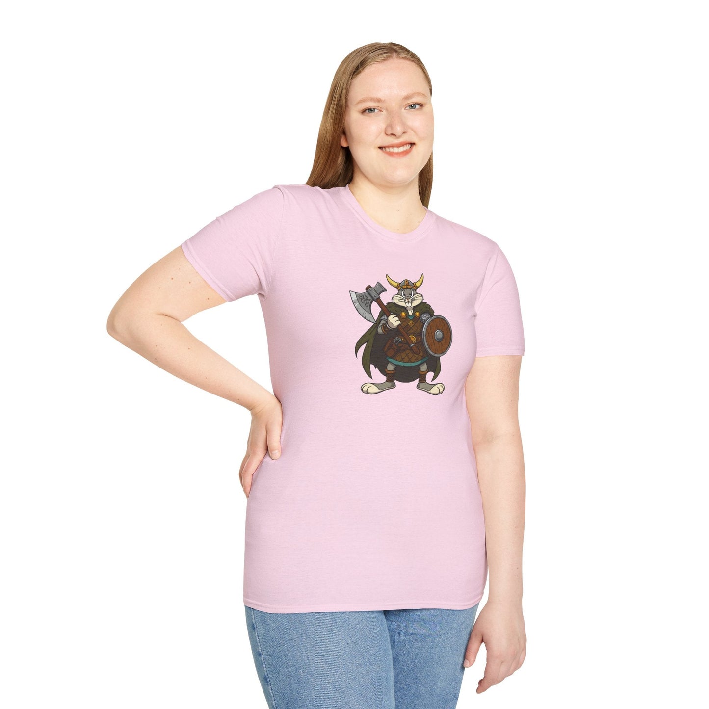 Bugs Bunny T Shirt Cartoon Design Unisex Graphic Tee Gildan Softstyle 64000 Animation Artwork