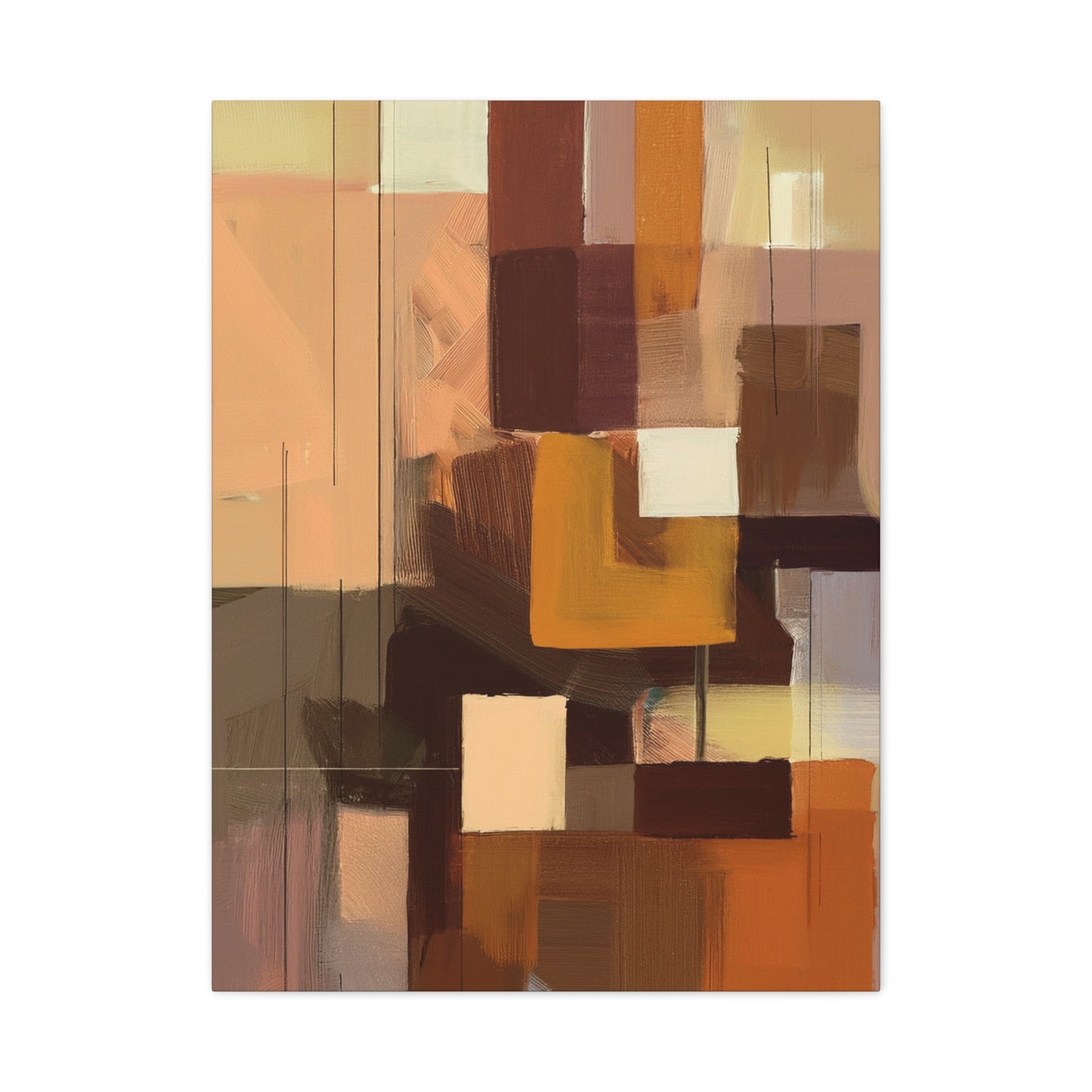 Abstract Geometric Painting Print Canvas 20x24,20x30,24x30 24x32,24x36,30x40 32x48,36x48,40x60 Pine-Wood Inner Frame ABS-49