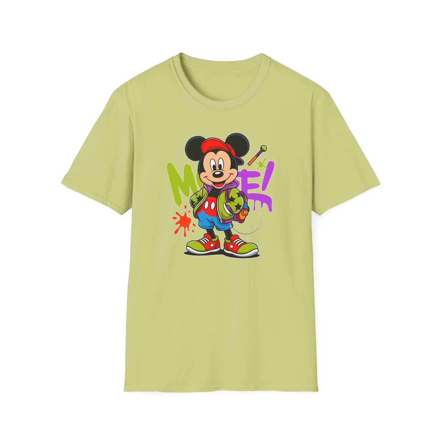 Unisex Cartoon T Shirt with Animation Design Funny Animals Tee Gildan Softstyle 64000