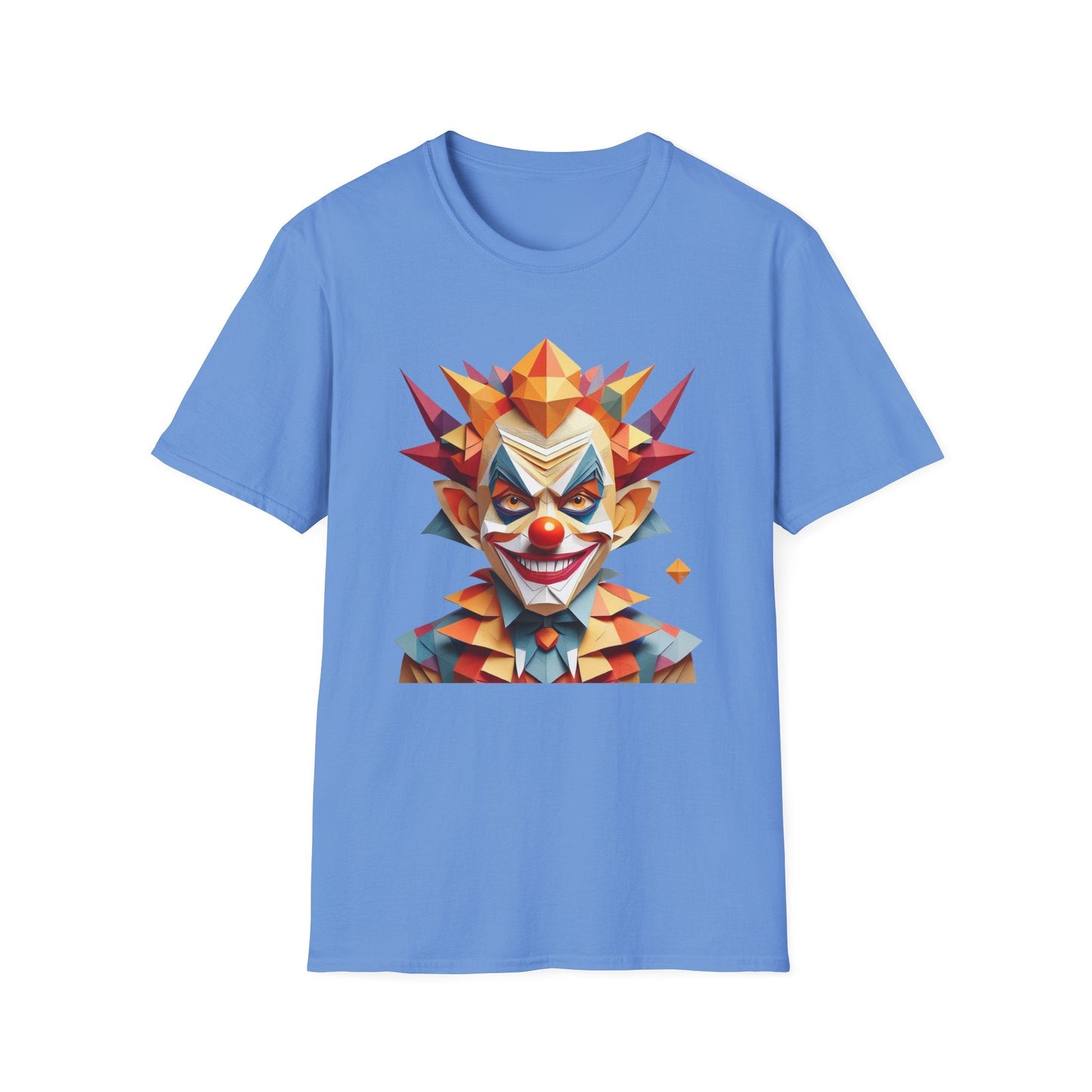 Unisex Clown Shirt With Funny Man Scary Man Circus Theme Tee Gildan Softstyle 64000