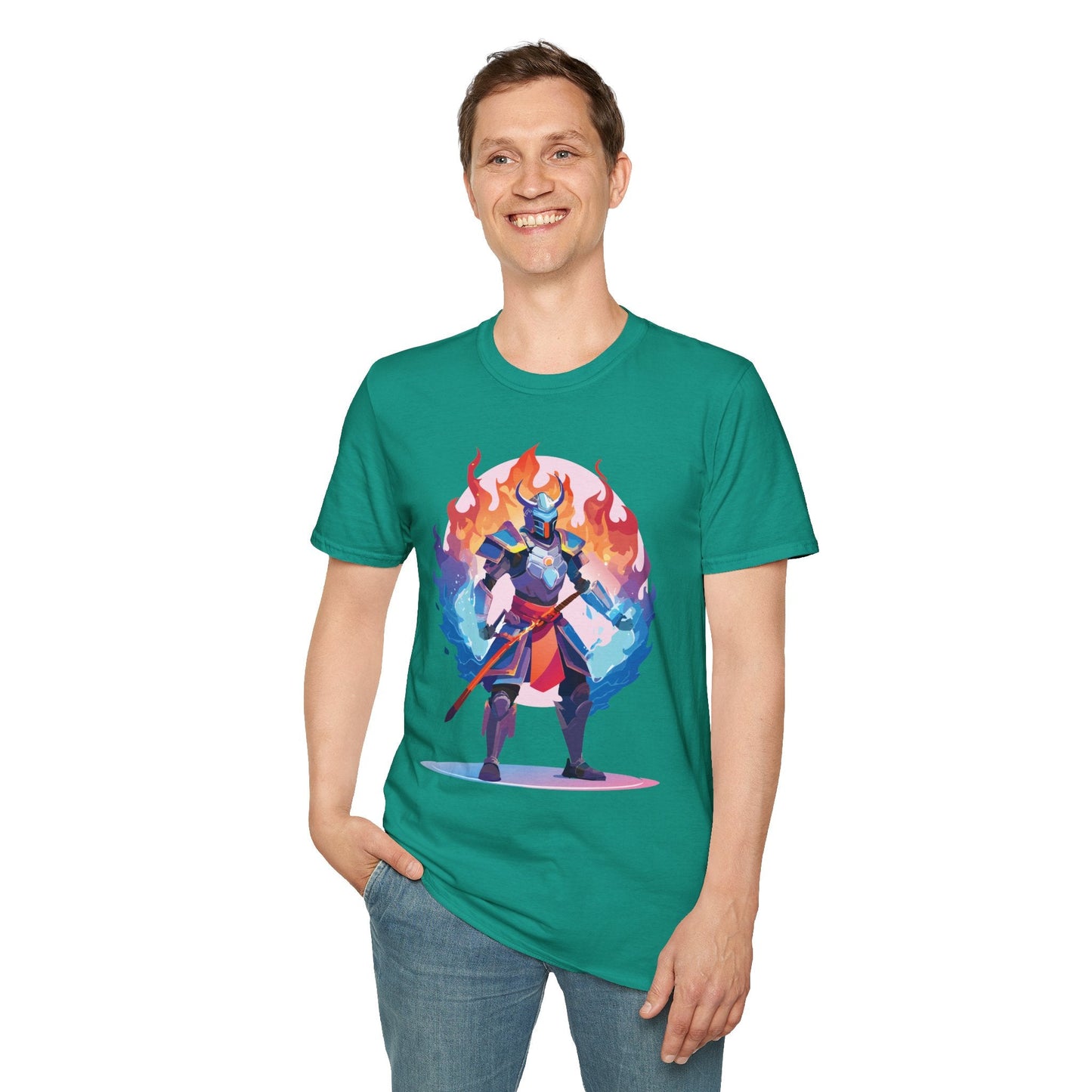 Samurai Shirt Unisex Gildan Softstyle 64000 Tee 100 Percent Cotton Comfortable Tee