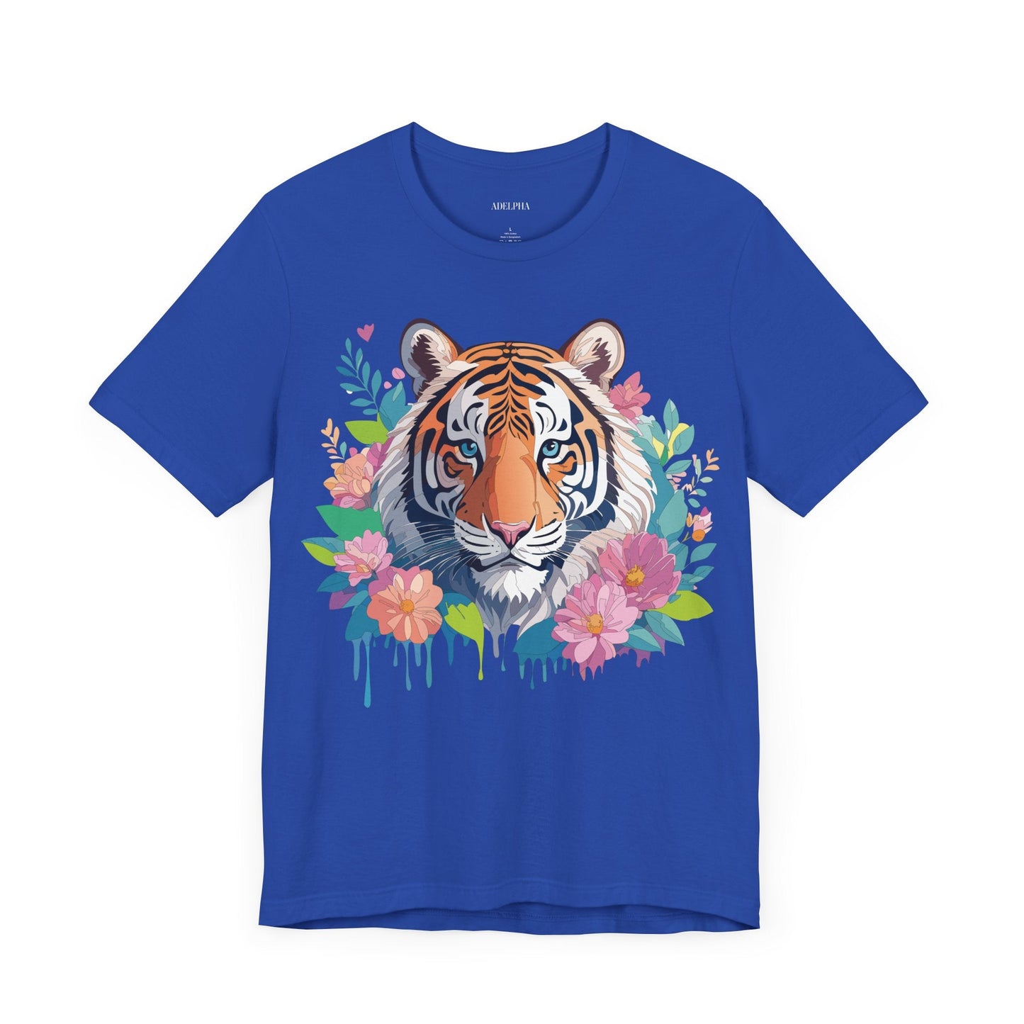 Tiger Graphic Unisex 100 Cotton Vintage Art with Animal Tee 2