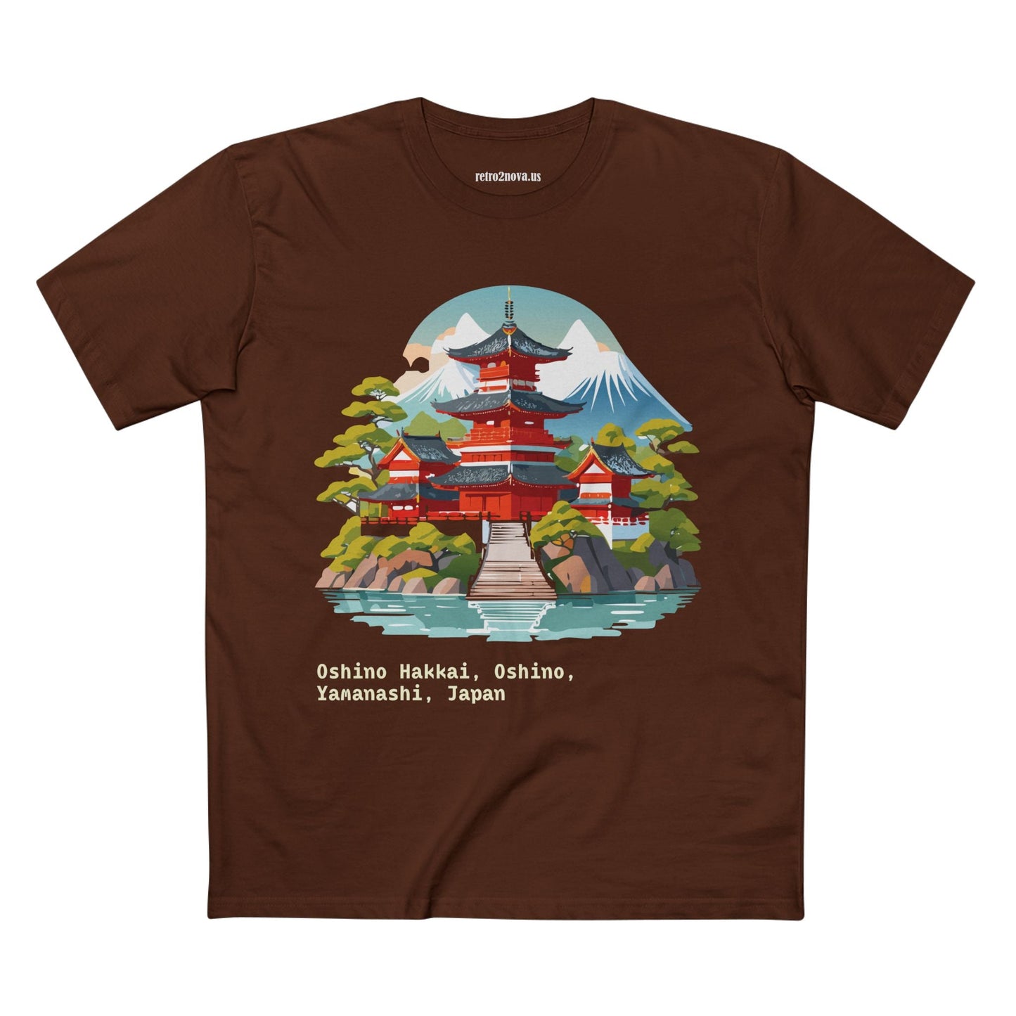 Retro2Nova Unisex Japan Shirt Travel Shirt TT30 Premium Cotton Tee With Original Art Design