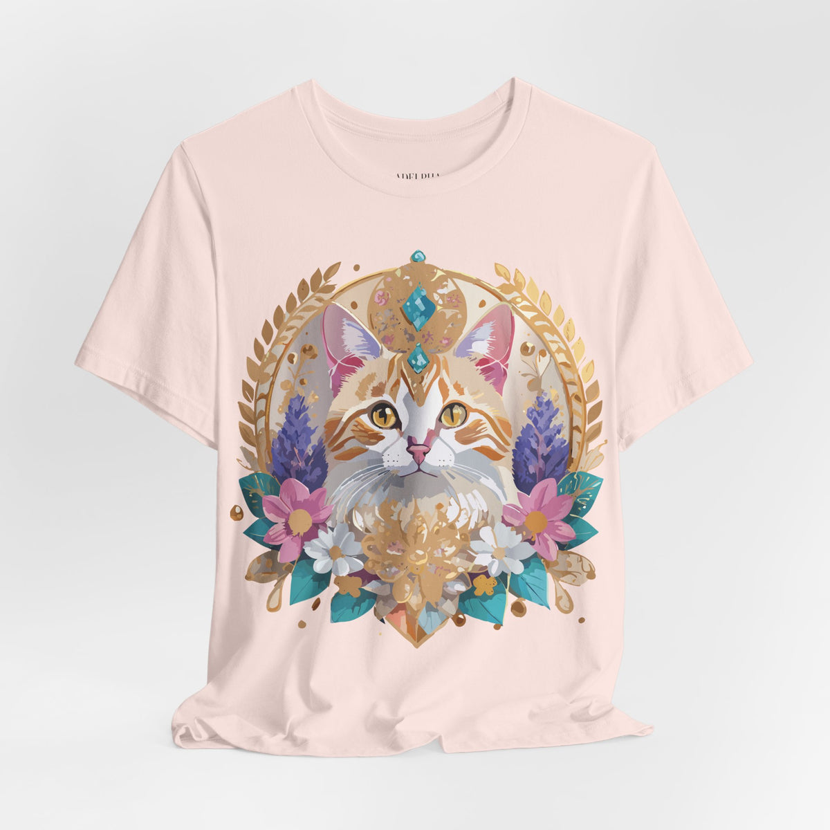 Medallion Graphic Unisex Cotton Bella+Canvas Tee with Art Design d40