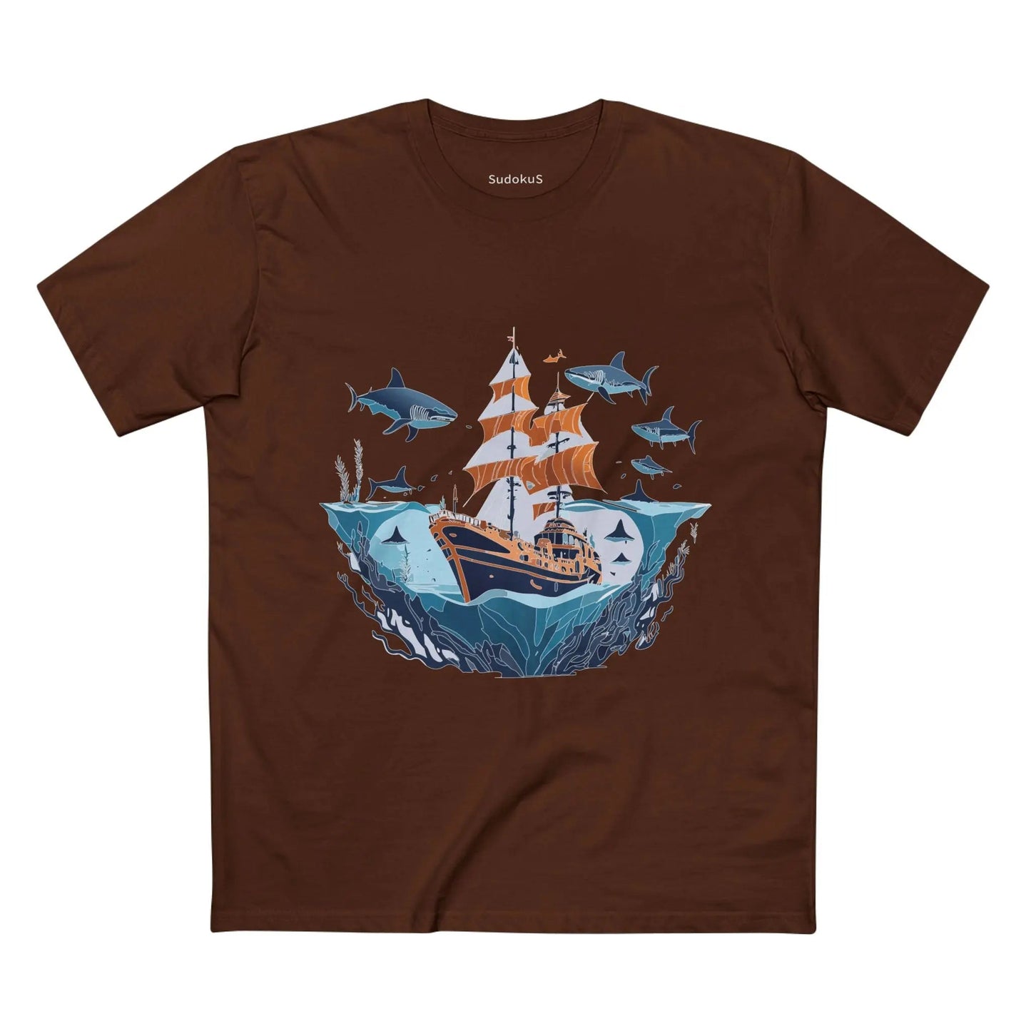 Ocean Coast Graphic Unisex 100 Cotton Staple Tee 29