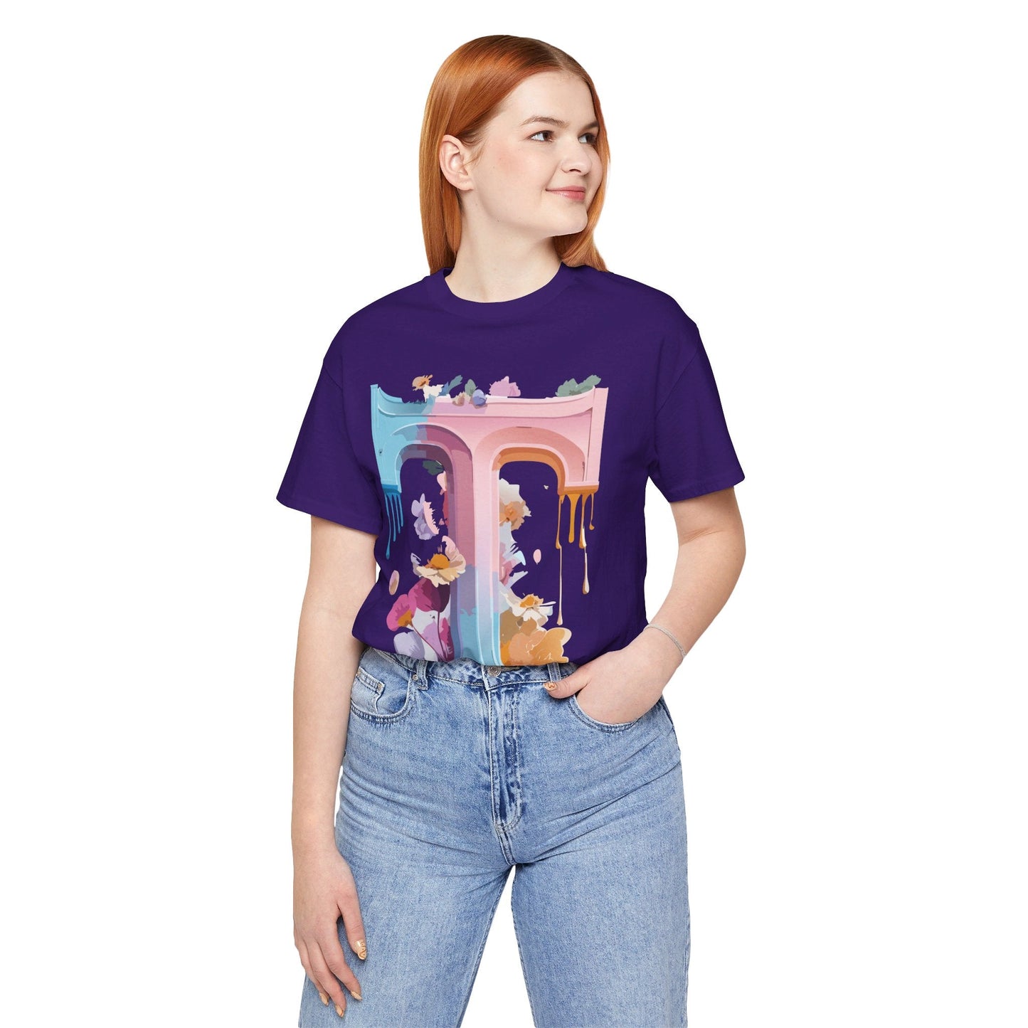 Unisex Graphic Letter T Shirt by Adelpha Vintage Inspired Art Tee Short Sleeve Premium