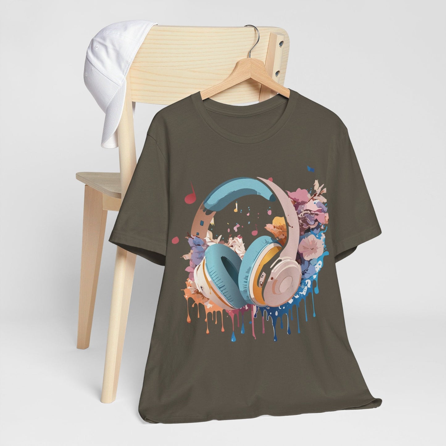 Music Graphic T Shirt Unisex Short Sleeve Tee Adelpha Vintage Inspired Art For Casual Everyday Wear