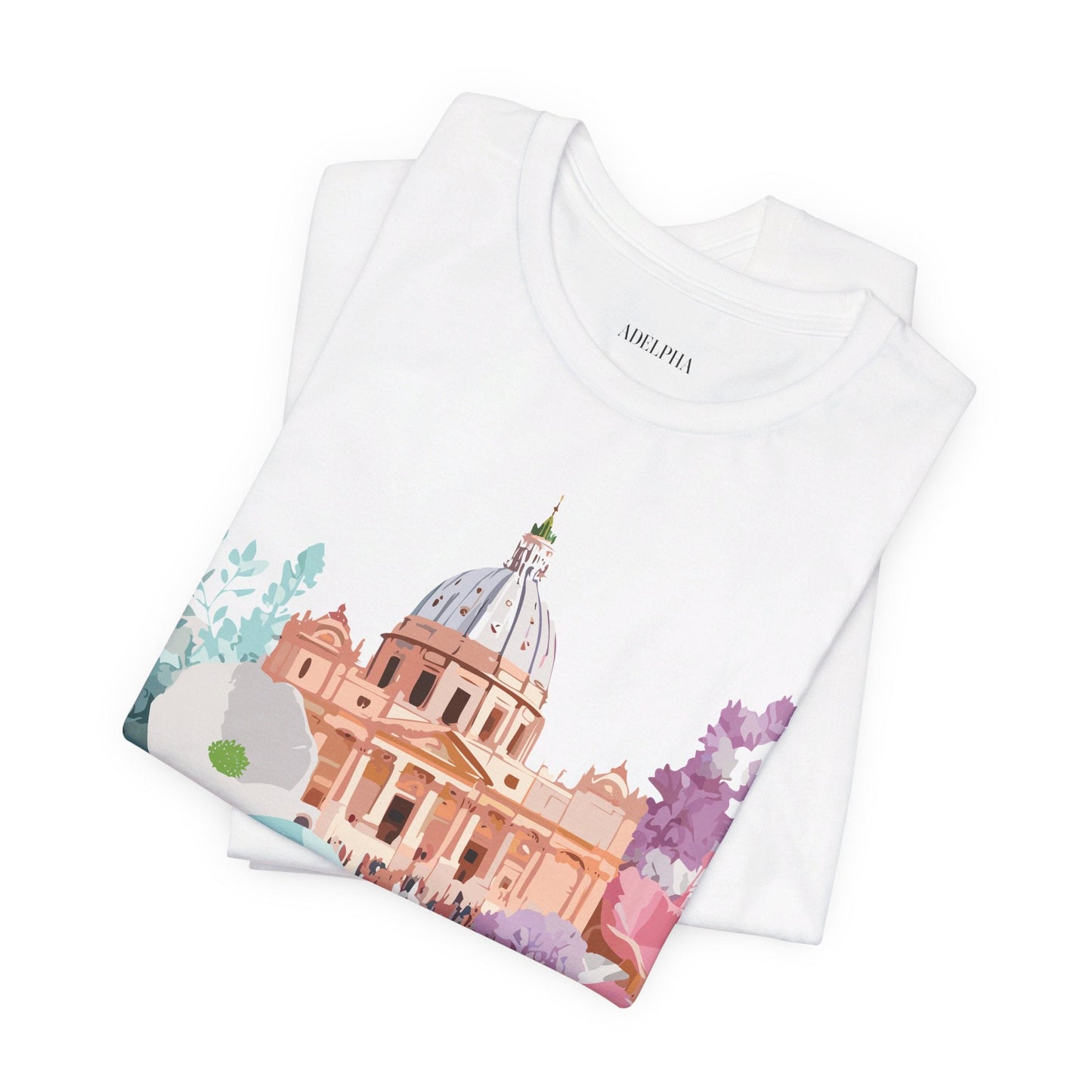 Adelpha Vintage Rome Tourist Shirt Graphic Tee Unisex Short Sleeve Art Design Artwork