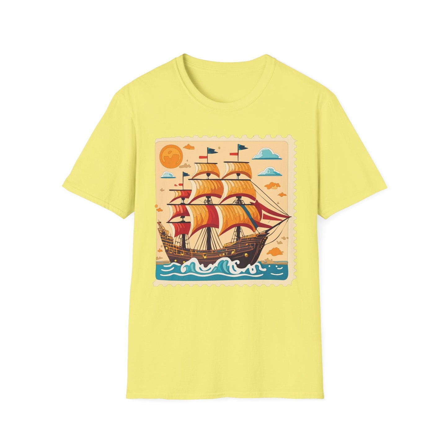 Ship T Shirts Frigate T Shirts Vessel Tee Shirt Unisex Gildan Softstyle 64000 Comfort Fit