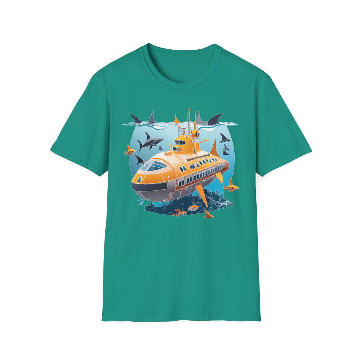 Ocean U boat Graphic Tee Gildan Unisex 100 Cotton Tee Shirt h41