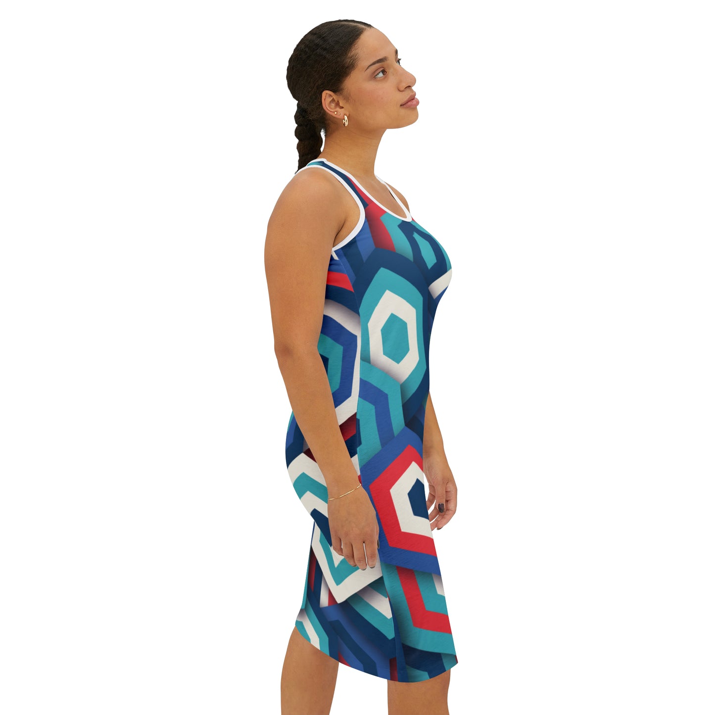 Summer Dress with abstract prints