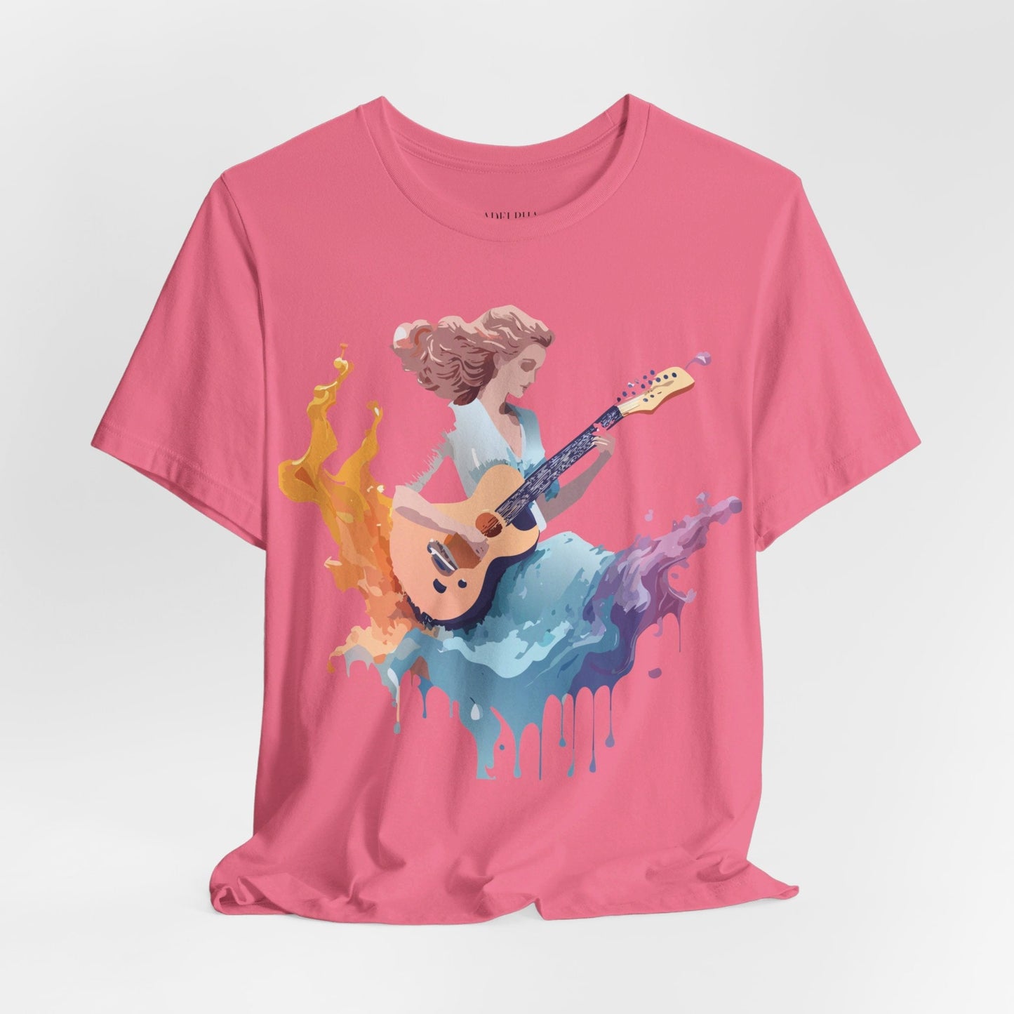 Music Graphic Unisex 100 Cotton Vintage Art with Musical Elements Tee 38