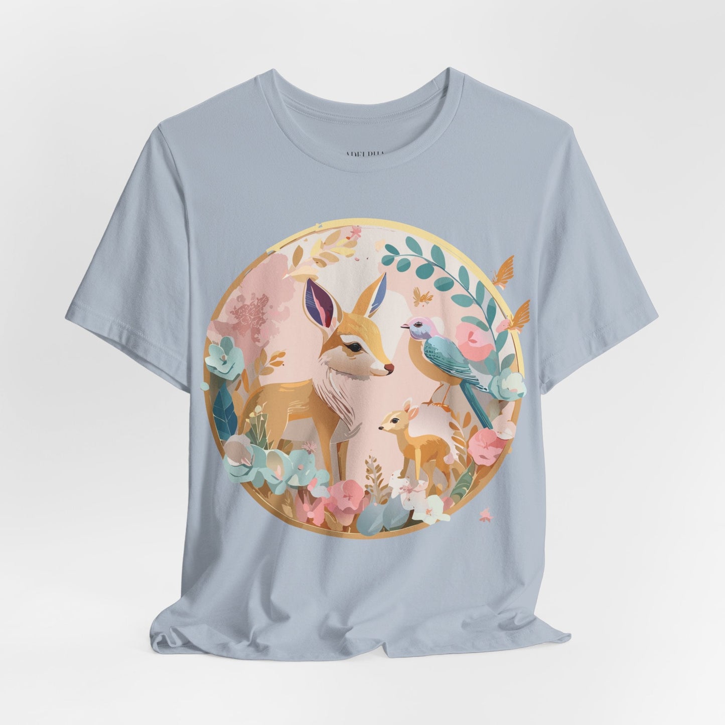 Adelpha Medallion Graphic T Shirt Unisex Short Sleeve Vintage Inspired Art Design Tee