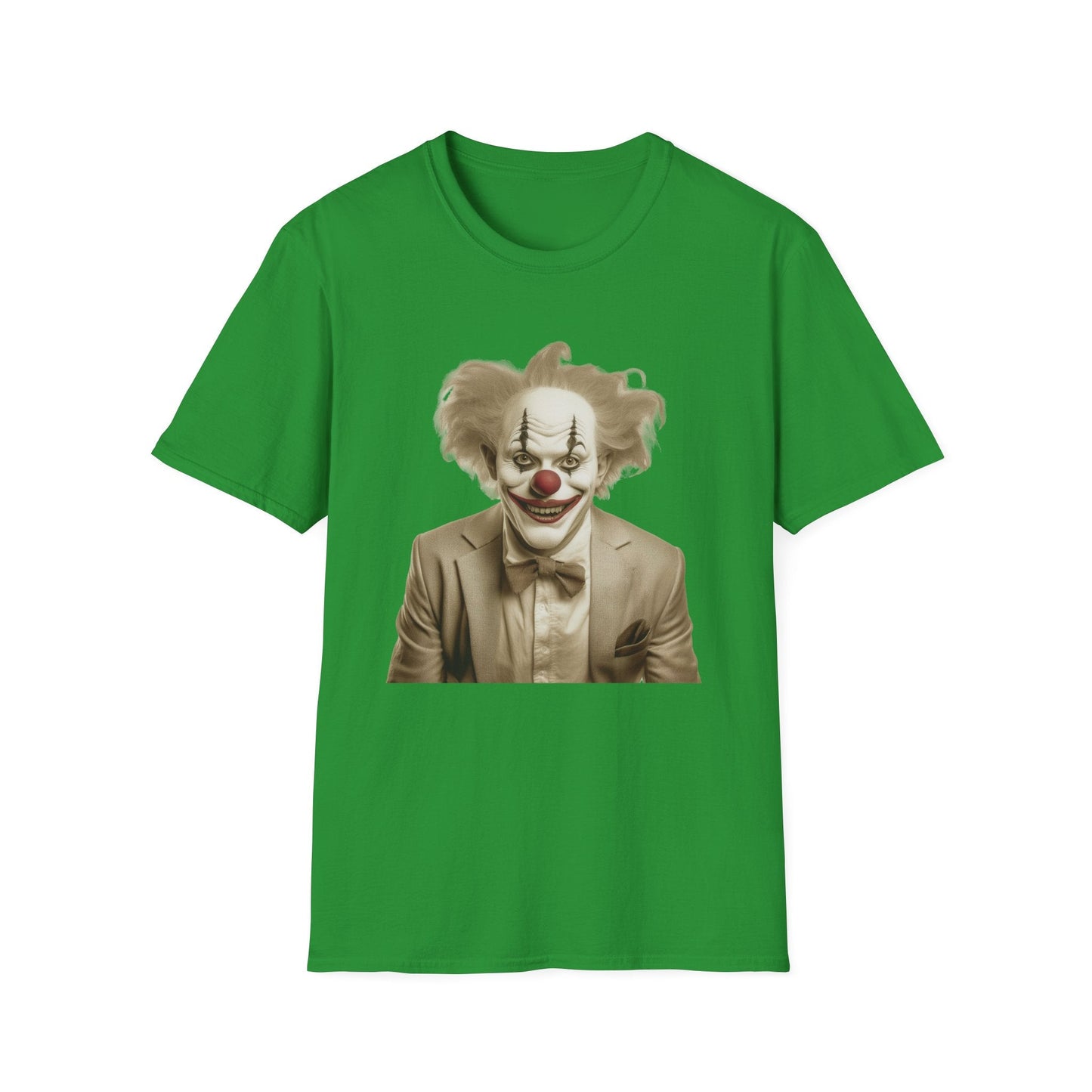 Unisex Clown Shirt Funny Man Circus Tee Softstyle 64000 Cotton Gildan Tee Lightweight Breathable