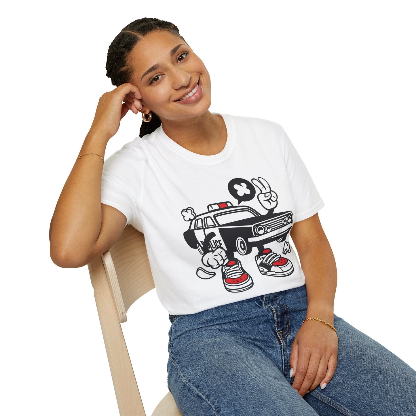 Cartoon T Shirt Animation Tee Funny Unisex Gildan Softstyle 64000 Cotton Tee Comfort