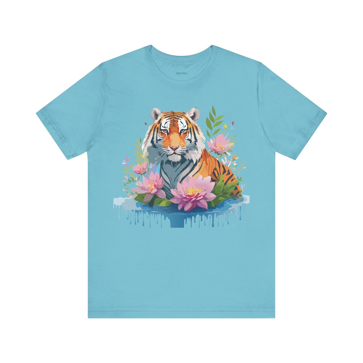 Tiger Graphic Tee Unisex Shirt By Adelpha Vintage Inspired Artwork Short Sleeve