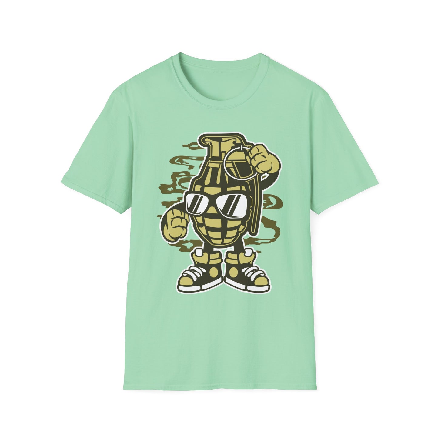Unisex Cotton T-Shirt with Cartoon Graphic Design