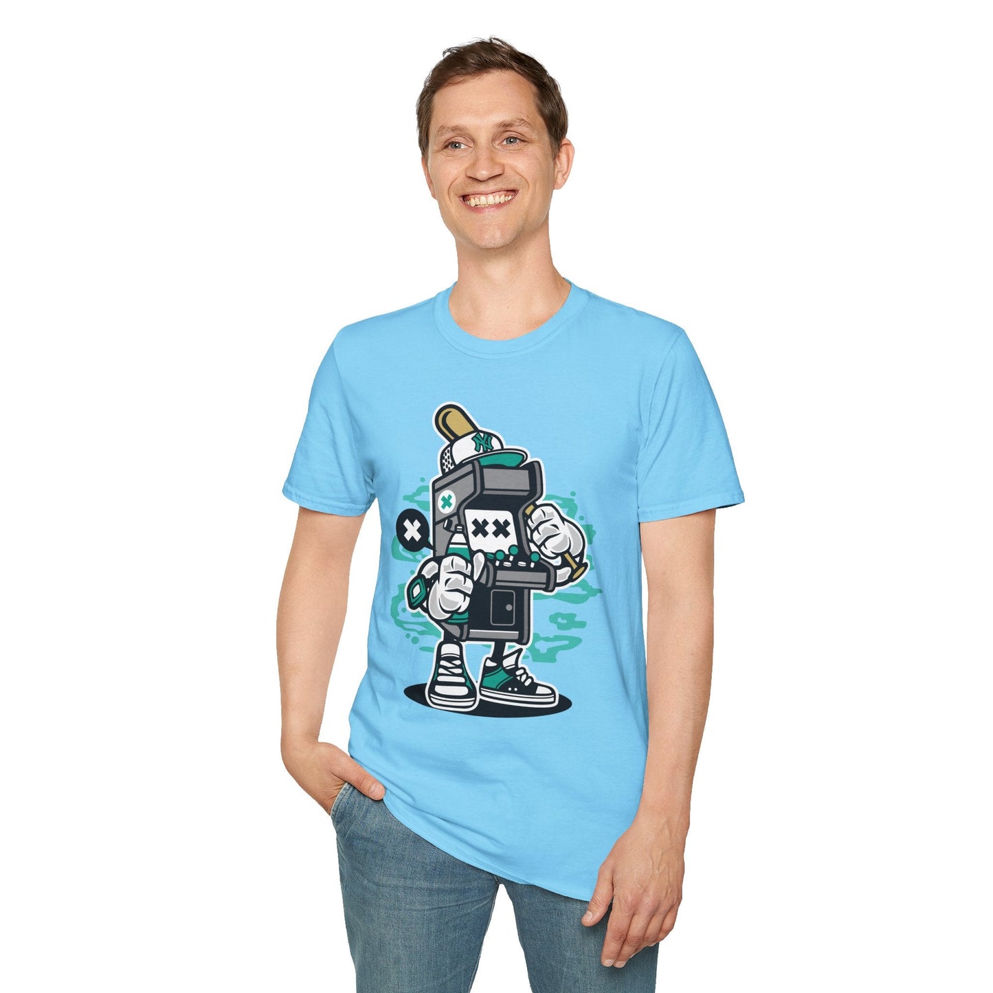 Unisex Gildan Softstyle Cartoon T Shirt Animation Design Funny Tee Ring Spun Cotton