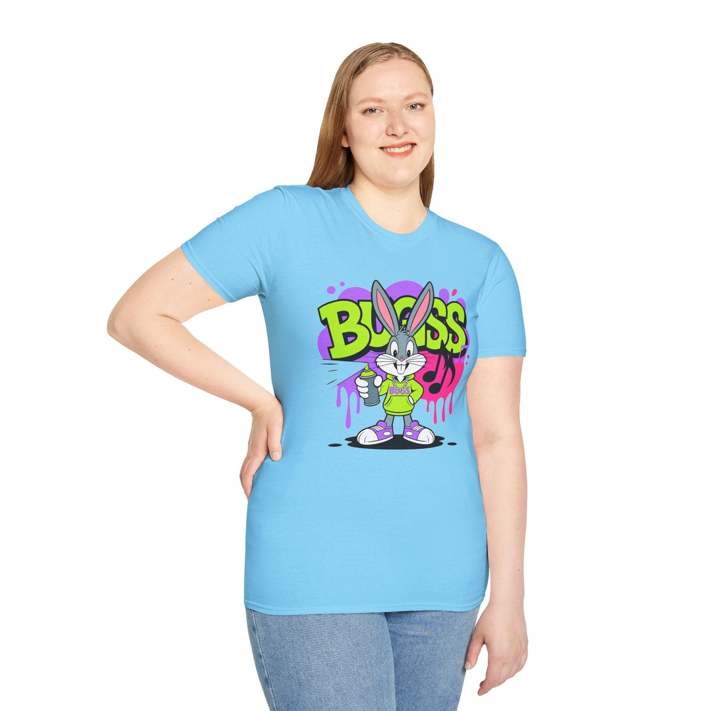 Cartoon T Shirt With Animation Unisex Funny Animals Tee Softstyle Gildan 64000 Apparel
