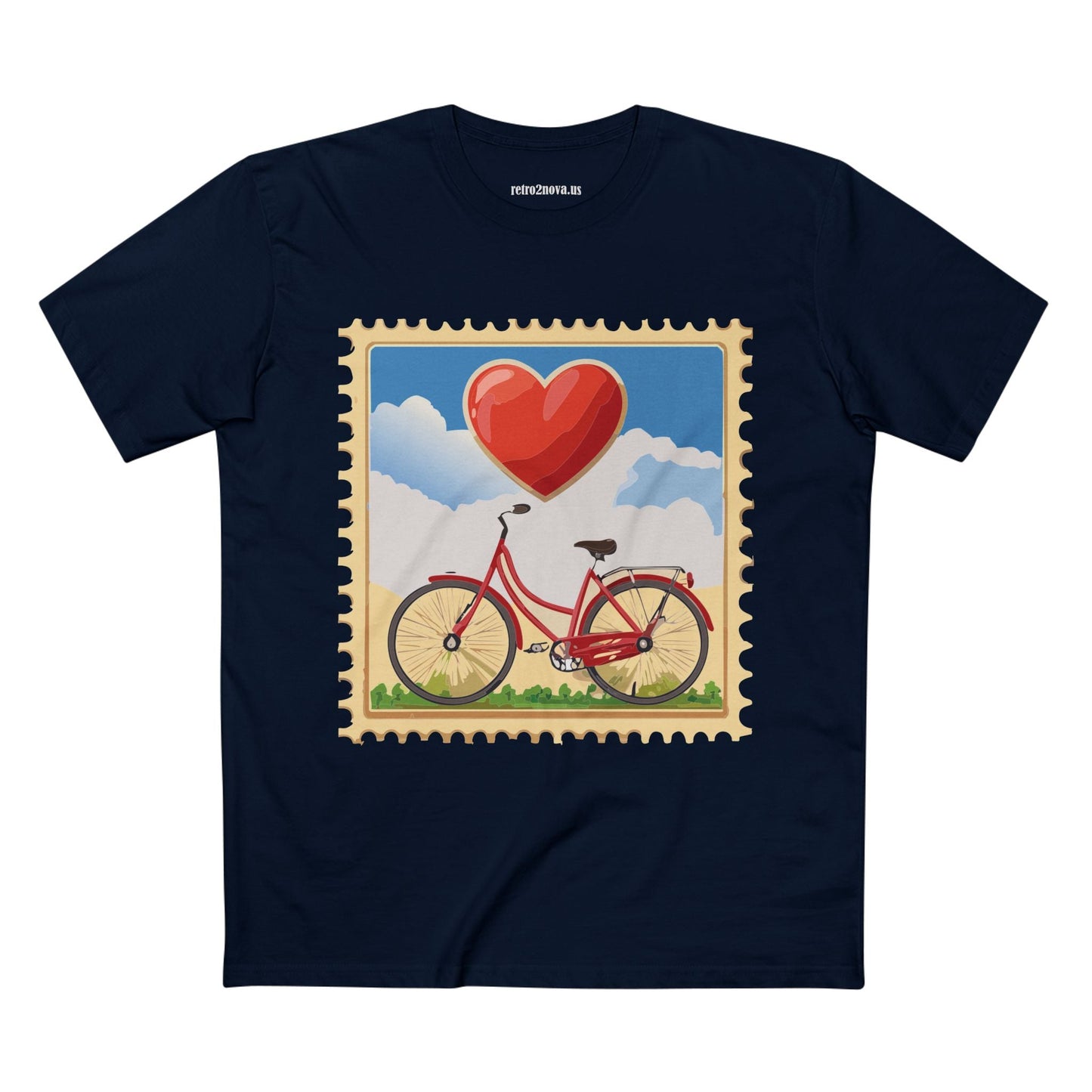Stamp Shirt Postage Stamp Shirt Unisex Premium Cotton Tee With Original Art Design Retro2Nova