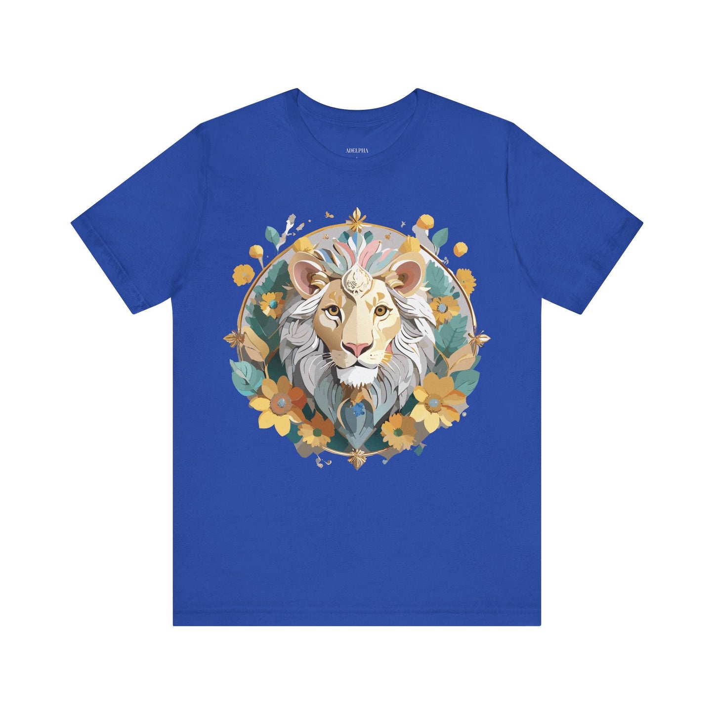 Medallion Graphic Unisex 100 Cotton Vintage Animal Medal Artwork Tee 58