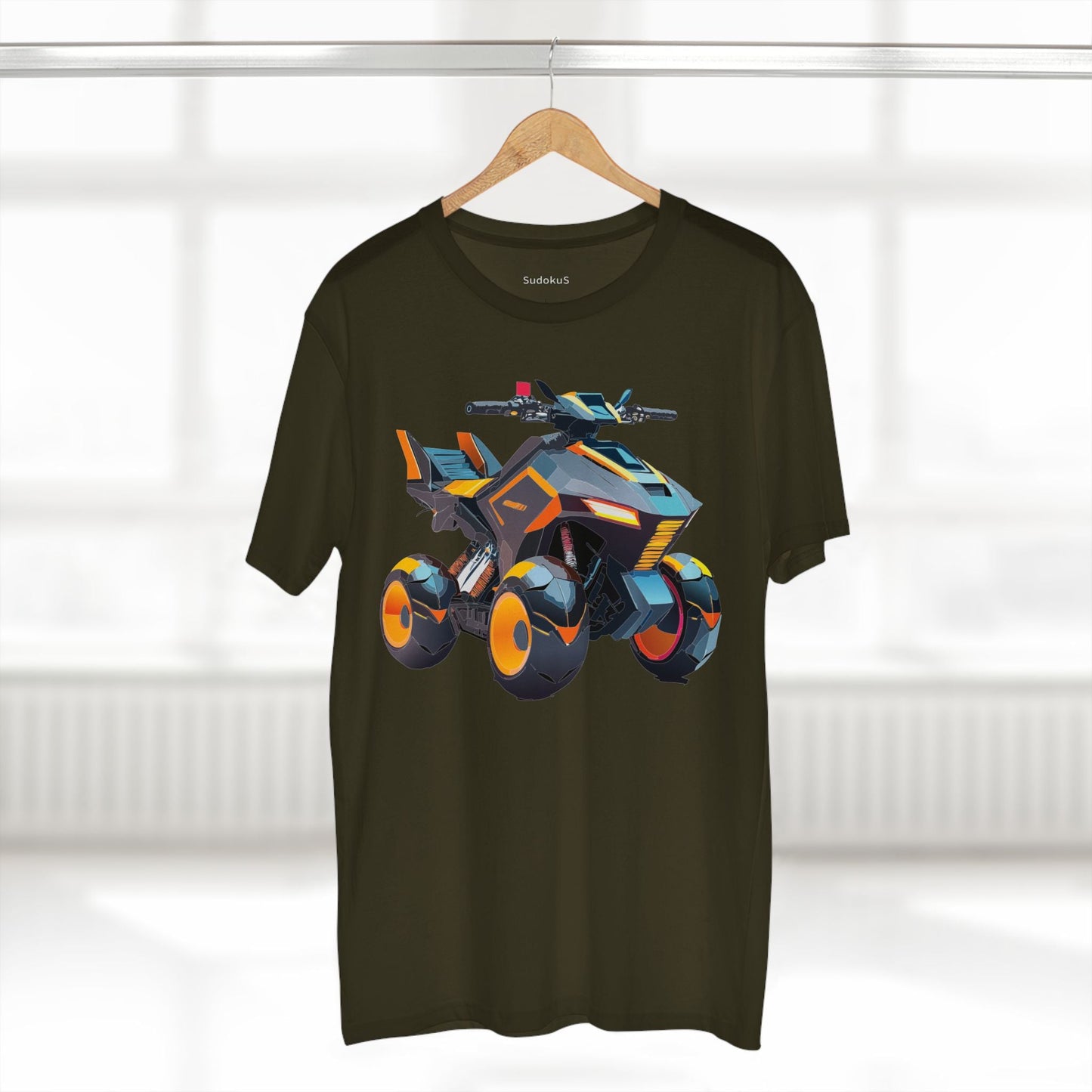 Moto Bike Graphic Unisex 100 Cotton Staple Tee 14