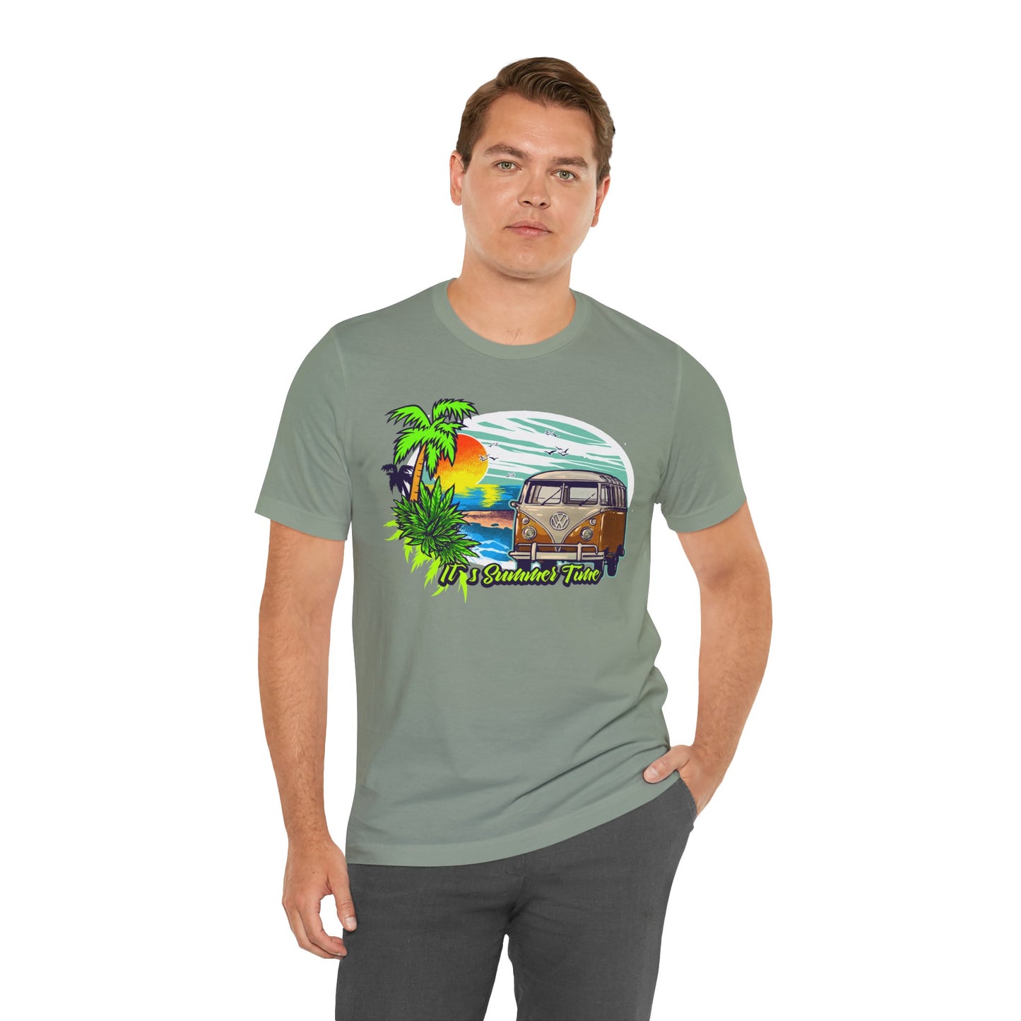 Old Bus Retro Poster Graphic Design Tee, Old Bus Shirt, Vintage Tees, Art Design T-Shirt, Graphic Tee, Retro Art Shirts