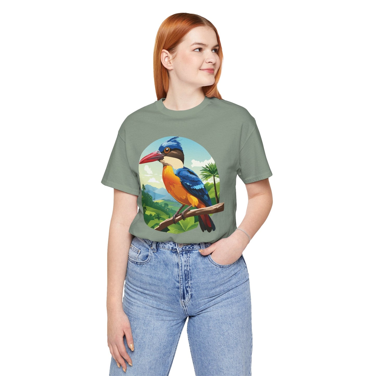 Unisex Animal Shirt With Art Design Featuring Wild Animals Jersey Short Sleeve Tee