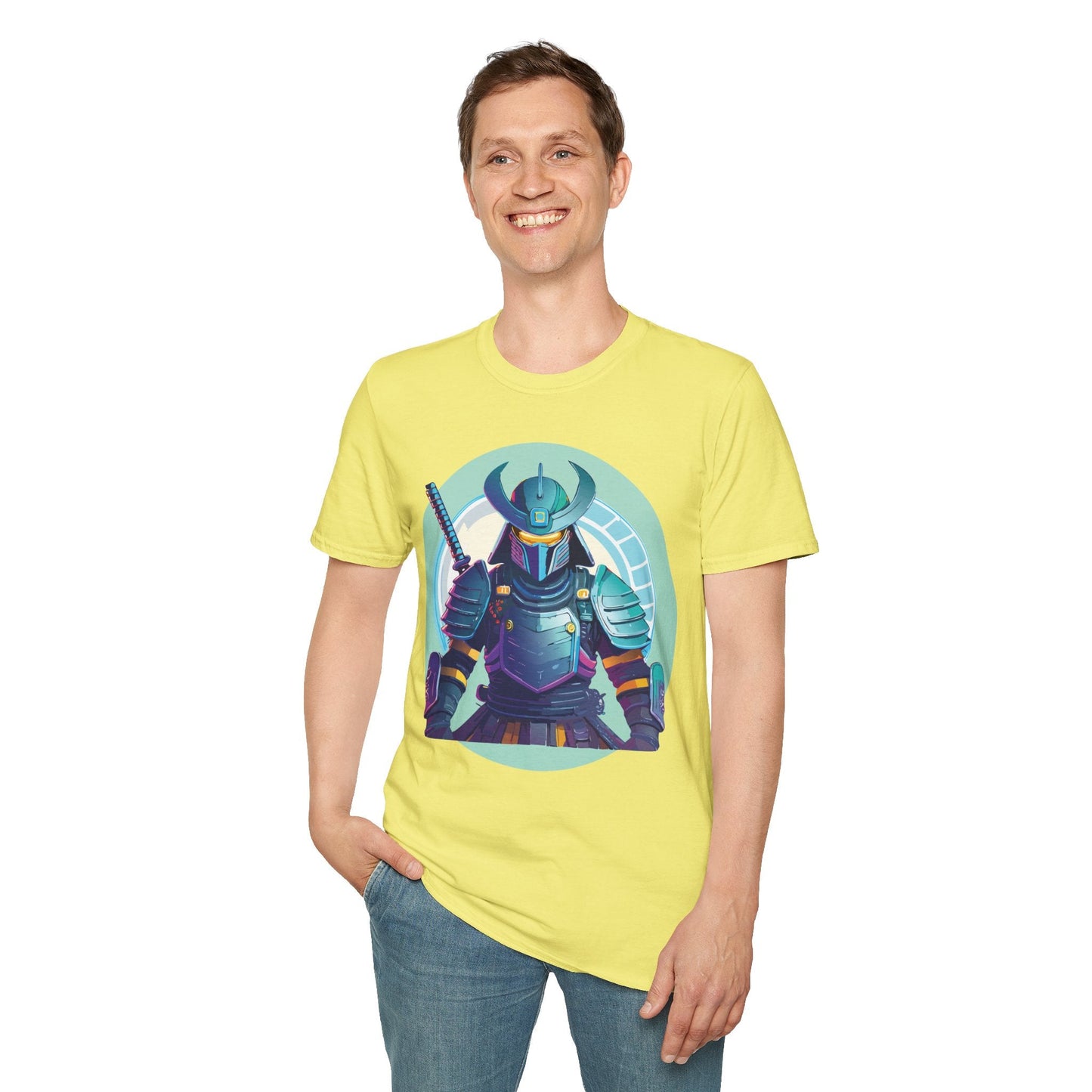 Samurai T Shirt Unisex Softstyle Tee Gildan 64000 Lightweight Ring Spun Cotton Everyday Comfort