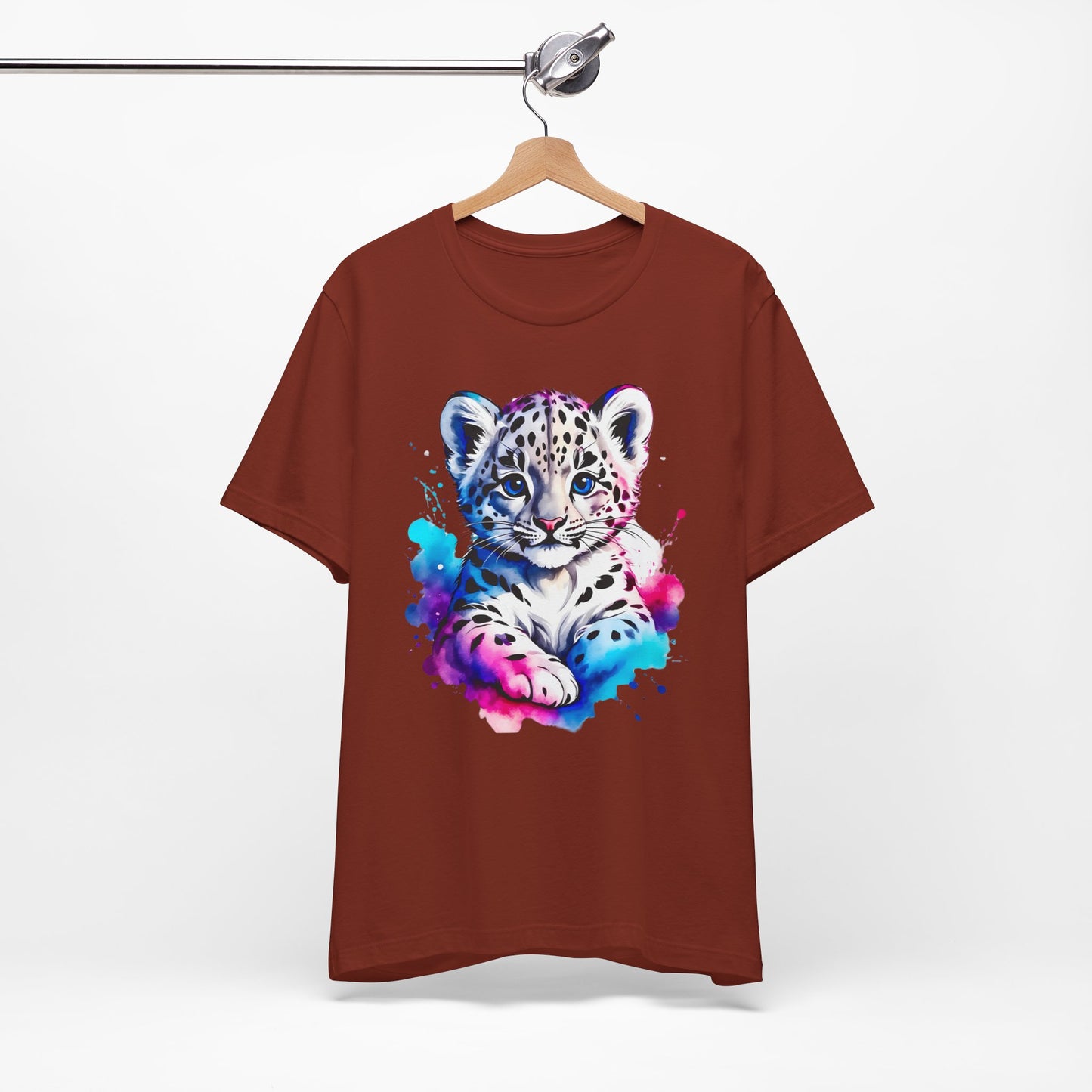 Baby Leopard Shirt, Cute Leopard Tee Shirt, Animal T-Shirt, Gepard Top, Animal Tees, Art Design T-Shirt, Graphic Tee