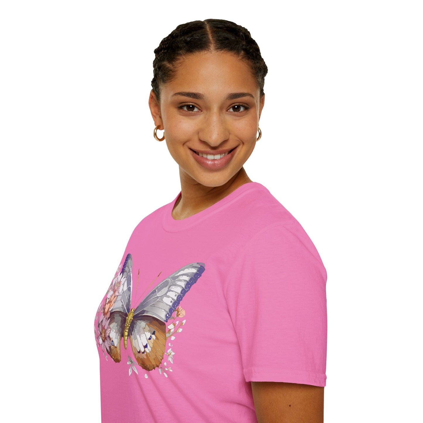 Butterfly Shirt Unisex T Shirt 100 Percent Ring Spun Cotton Gildan Softstyle Tee
