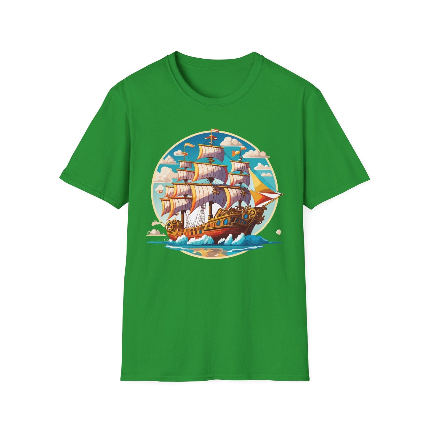 Ship T Shirts Frigate Tee Unisex Vessel Tee Shirt Gildan Softstyle 64000 Cotton Tee Classic
