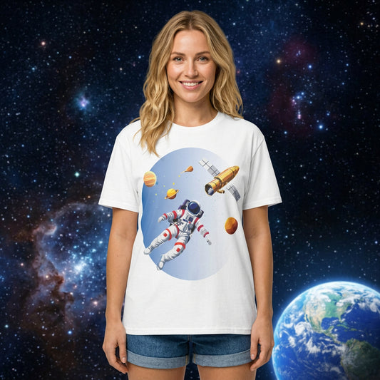 Cosmos Astronaut Graphic Tee Staple Unisex 100 Cotton Tee Shirt - CS-20