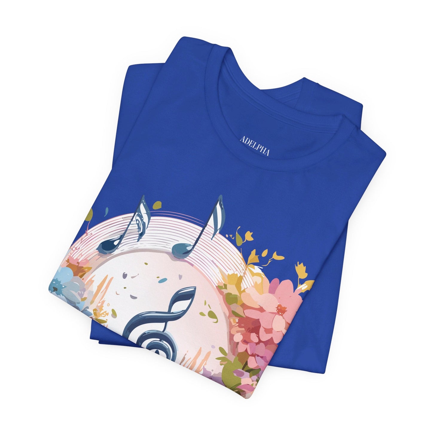 Adelpha Graphic Music T Shirt Unisex Jersey Short Sleeve Tee With Vintage Artwork