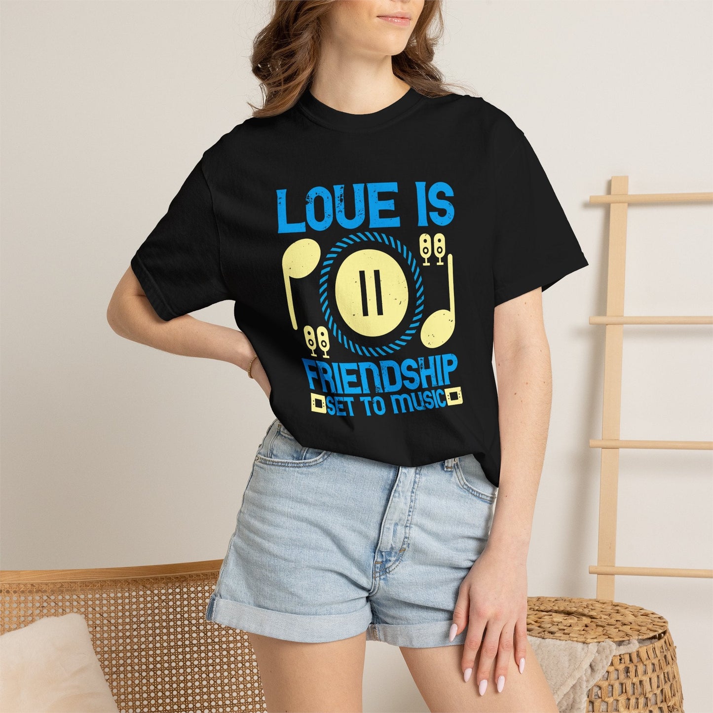 Music Graphic Design Unisex Cotton T-shirt m21